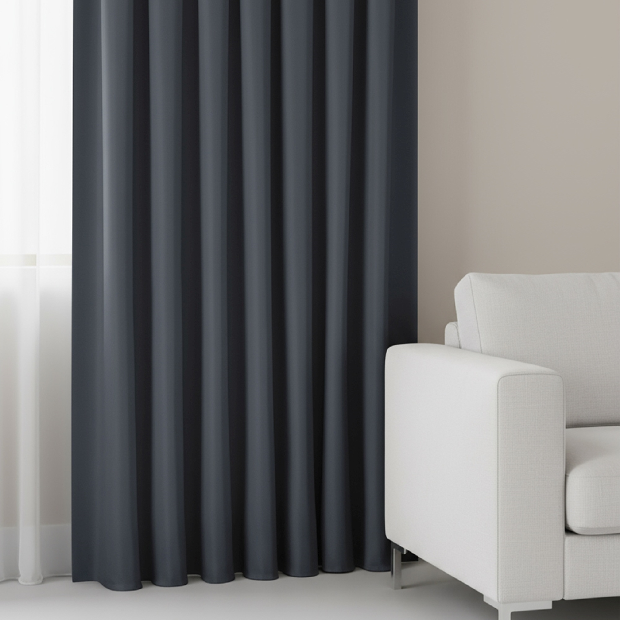 resm Taç Karartma Fon Perde  Antrasit (Max Yükseklik : 280 cm)