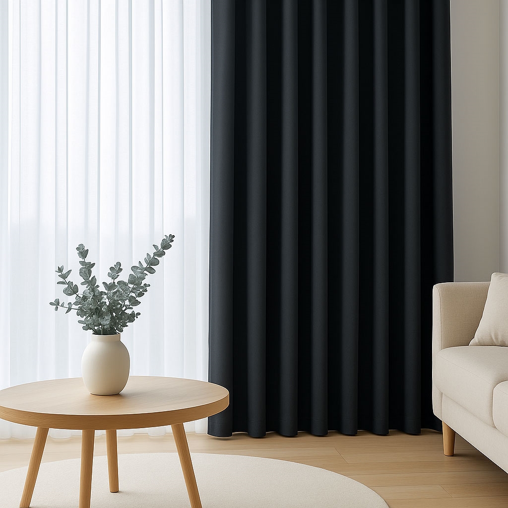 resm Taç Karartma Fon Perde  Açık Kahve (Max Yükseklik : 280 cm)