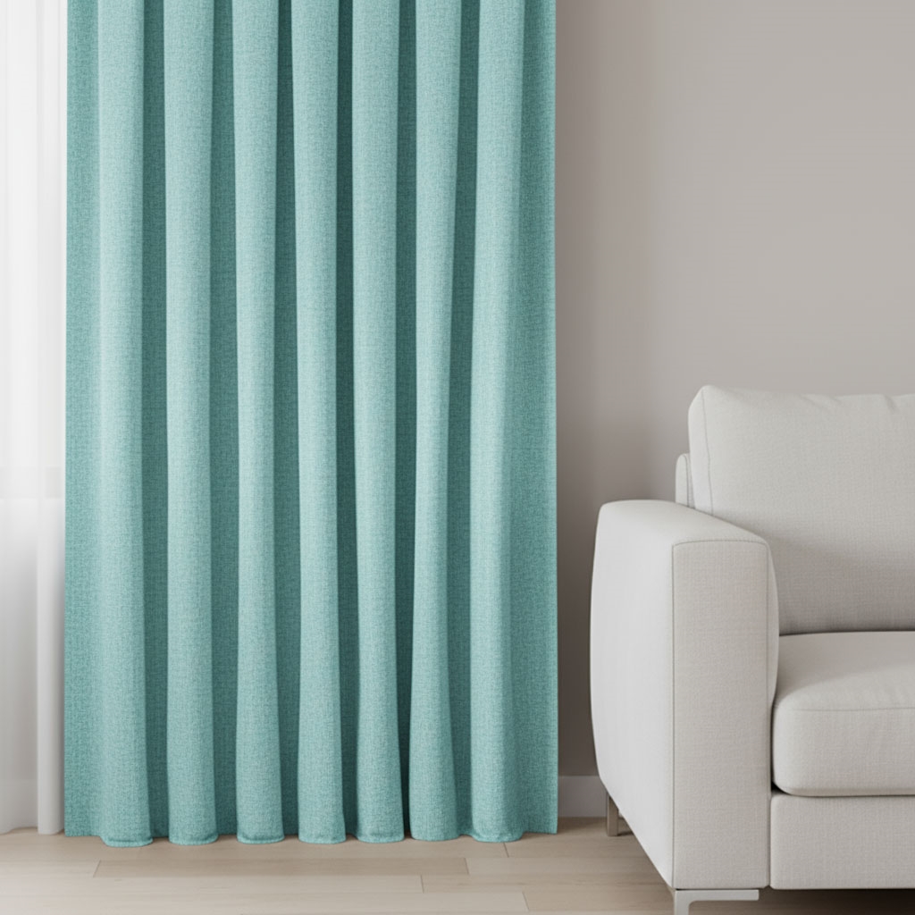 resm Taç Flan Fon Perde Mint ( Max Yükseklik : 290 cm )