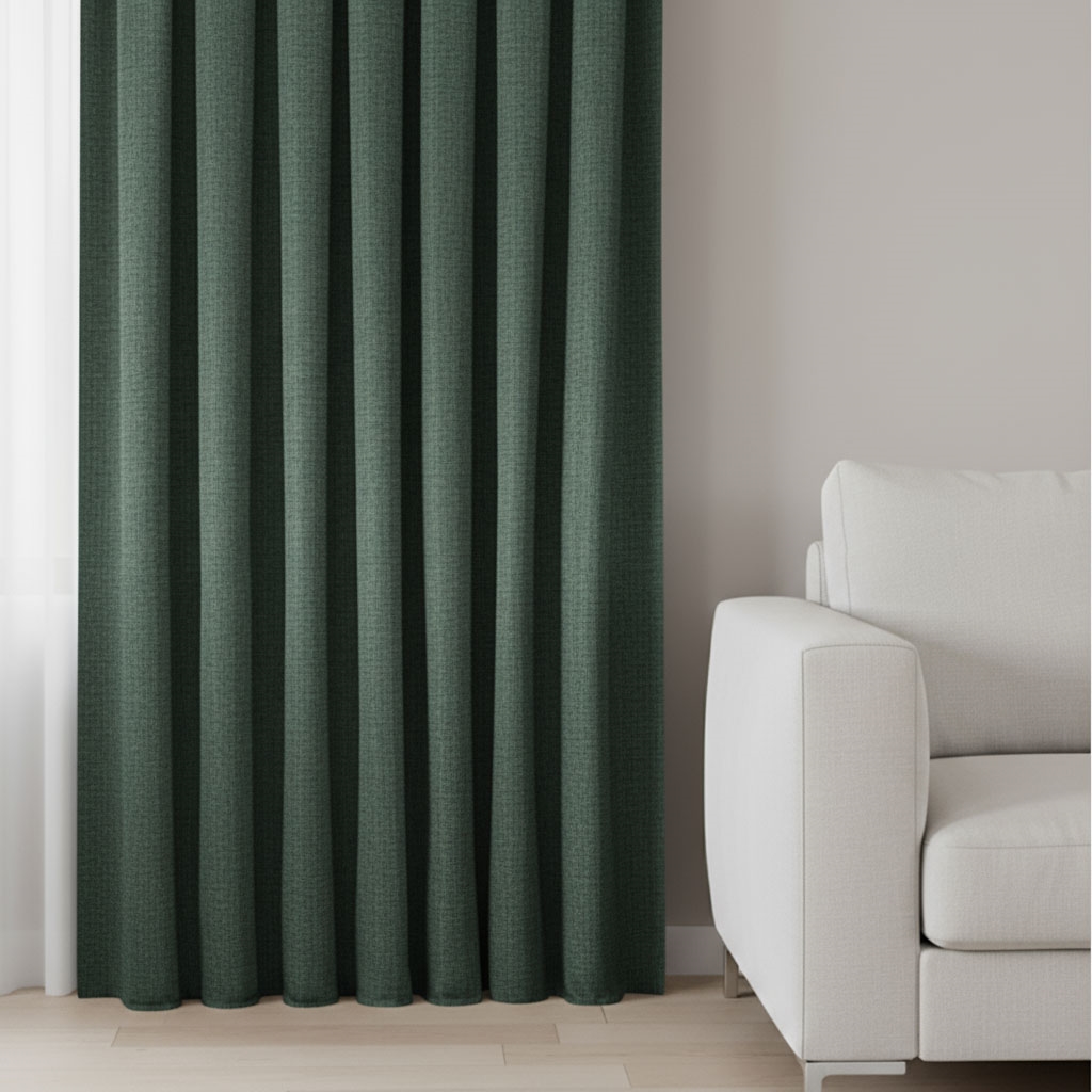 resm Taç Flan Fon Perde Yeşil ( Max Yükseklik : 290 cm )