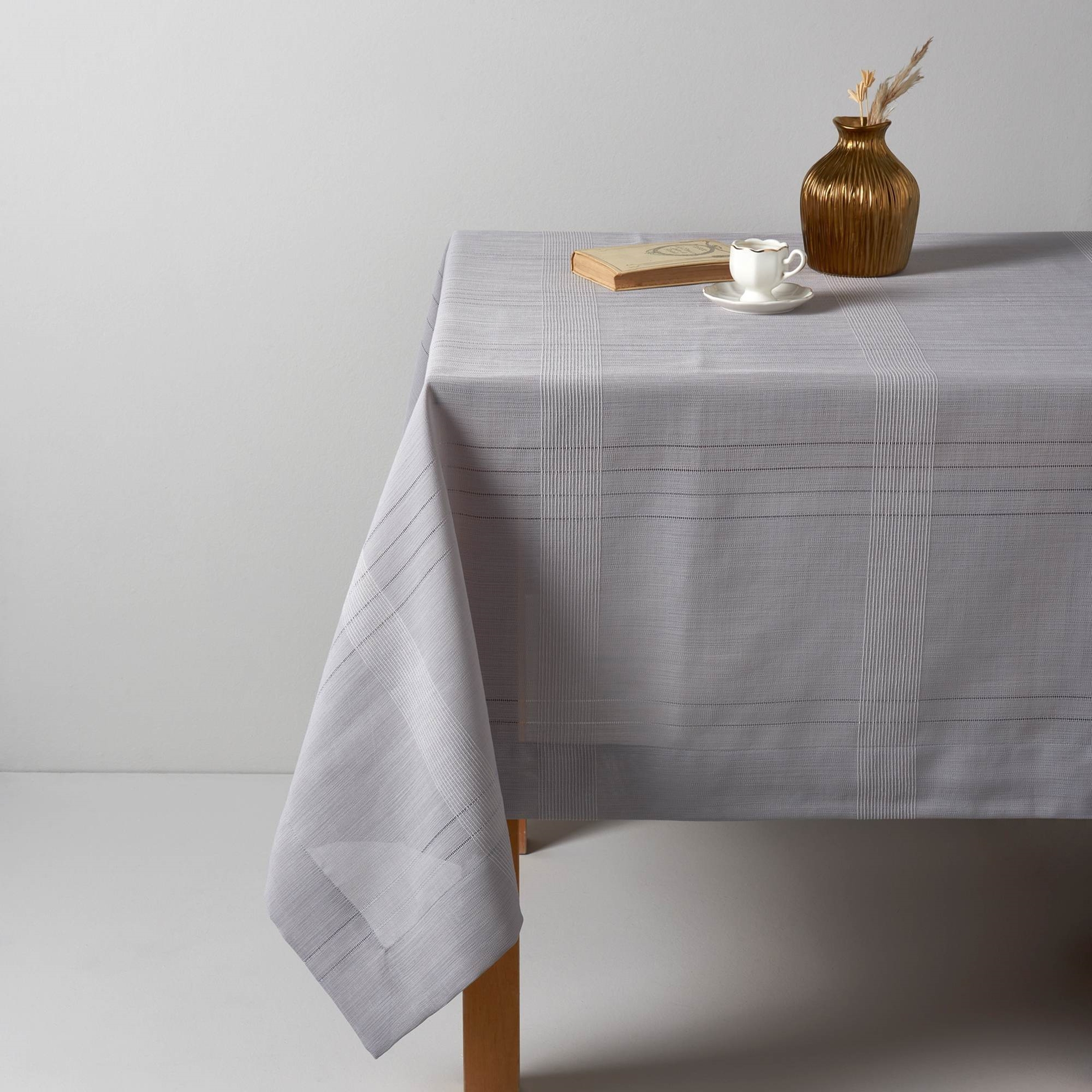 resm Linens Basic 160x260 cm Masa Örtüsü Gri