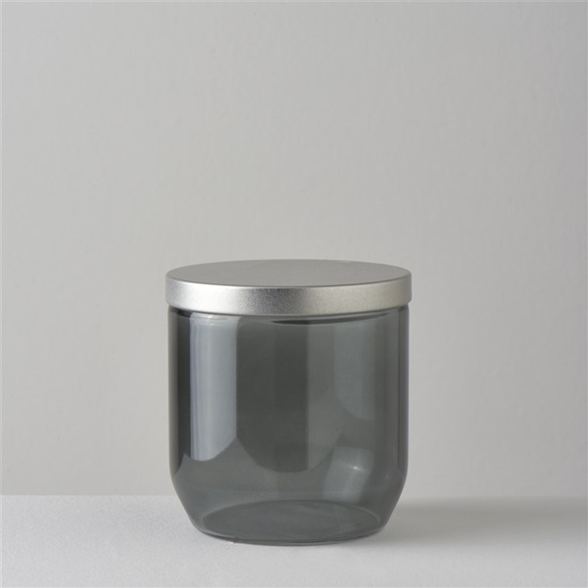 resm Linens Smoky Cam-Metal Kapak 8,5x8,5x9 cm Saklama Kabı Füme
