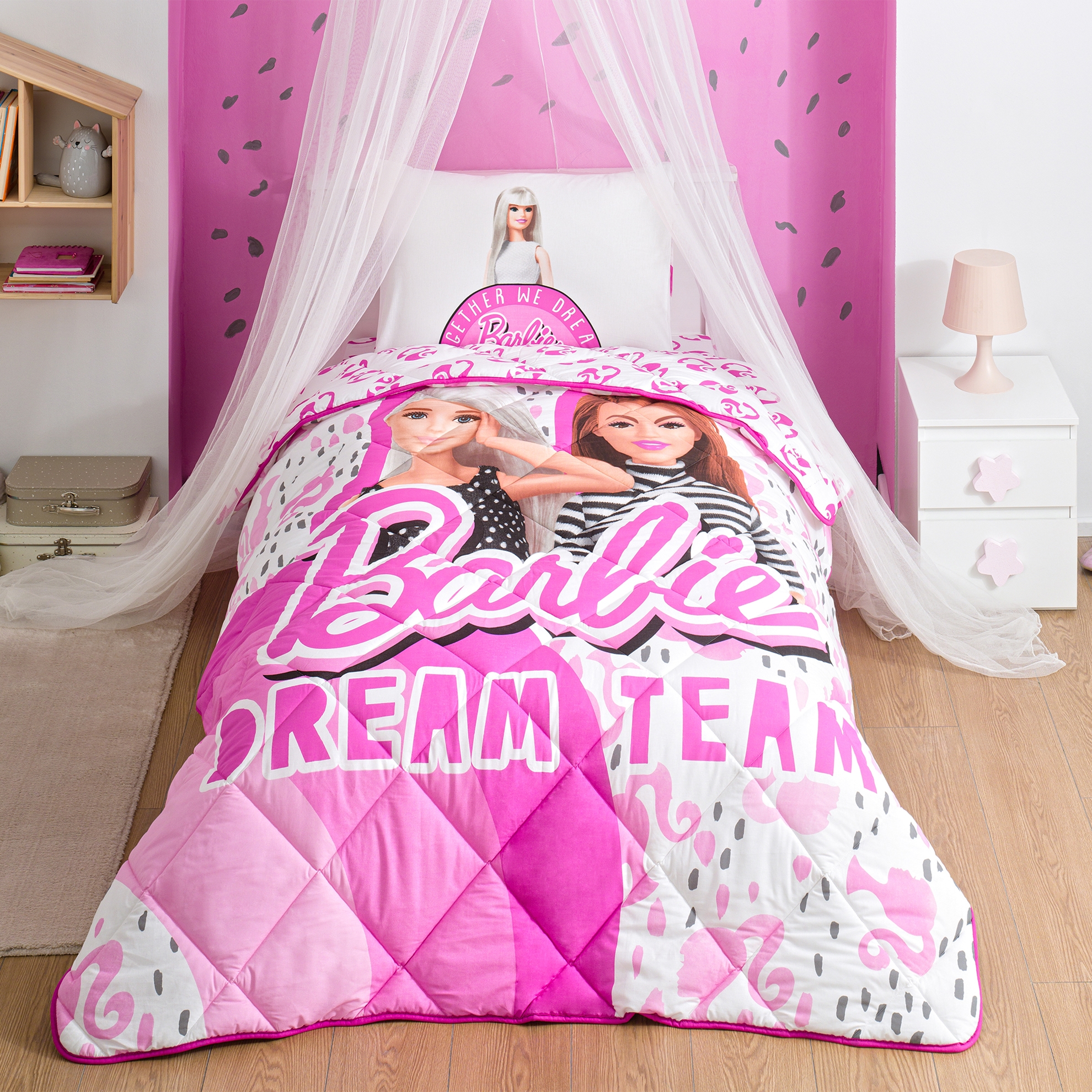 resm Taç Lisanslı Barbie Dream Yorgan Seti