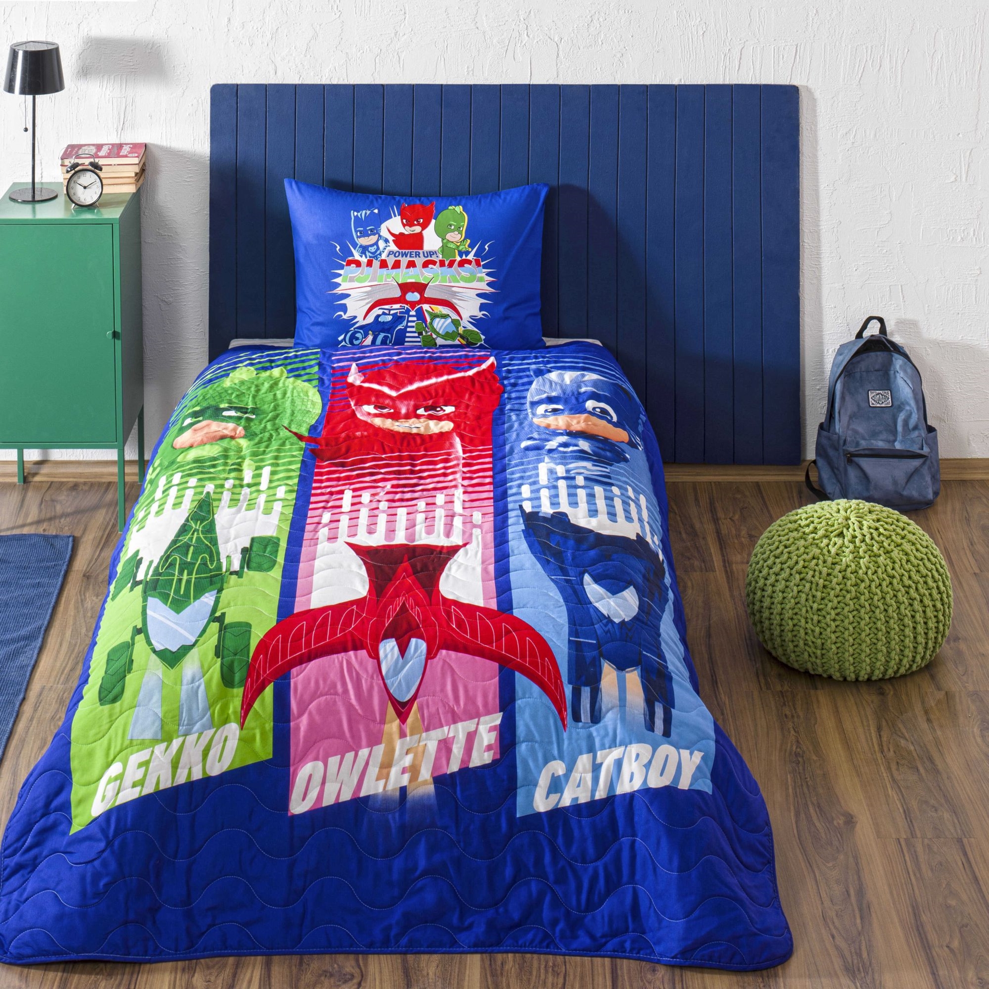 resm Lisanslı Pj Masks Power Up Tek Kişilik Yatak Örtüsü Seti