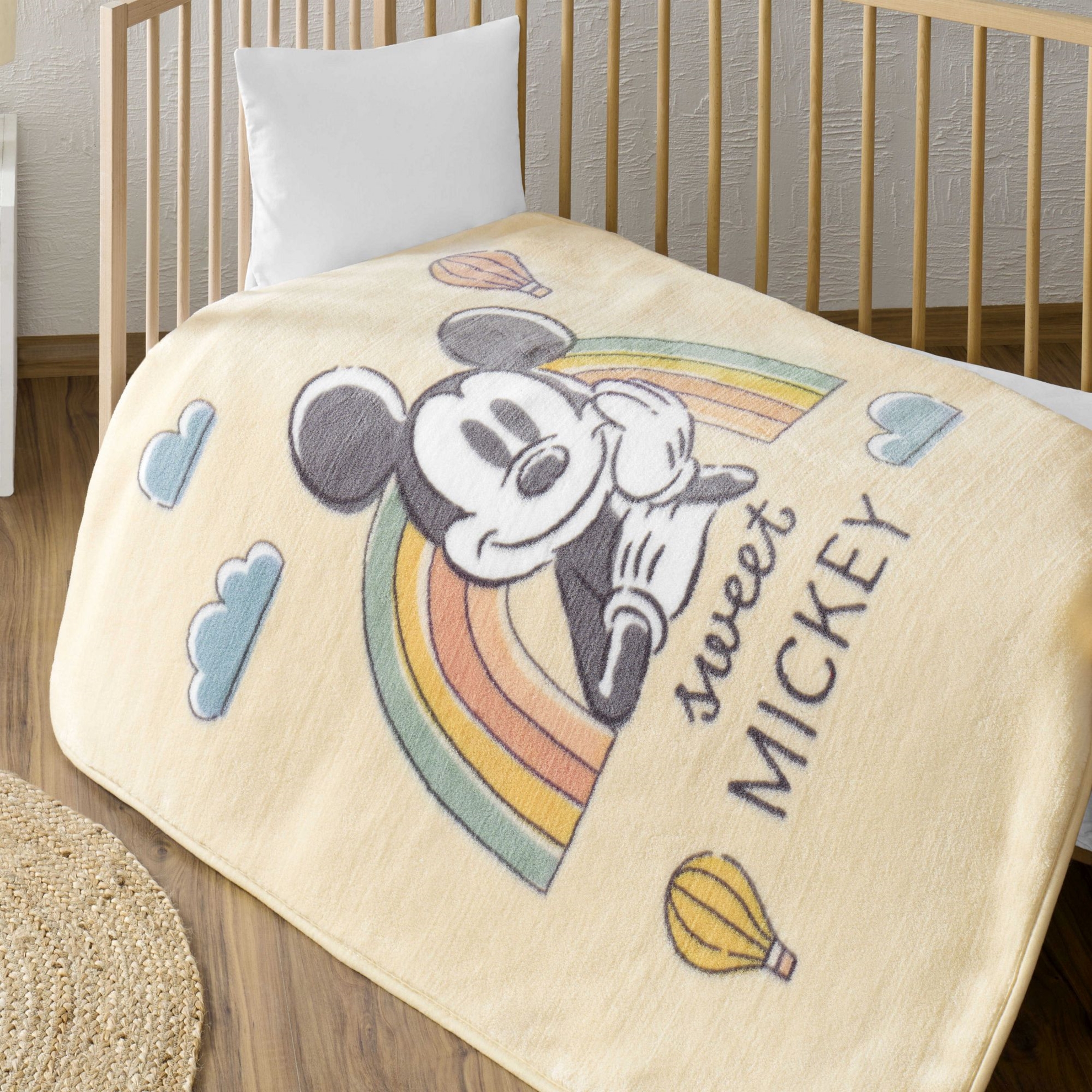 resm Lisanslı Disney Mickey Mouse Toolkit Baby Bebek Battaniye