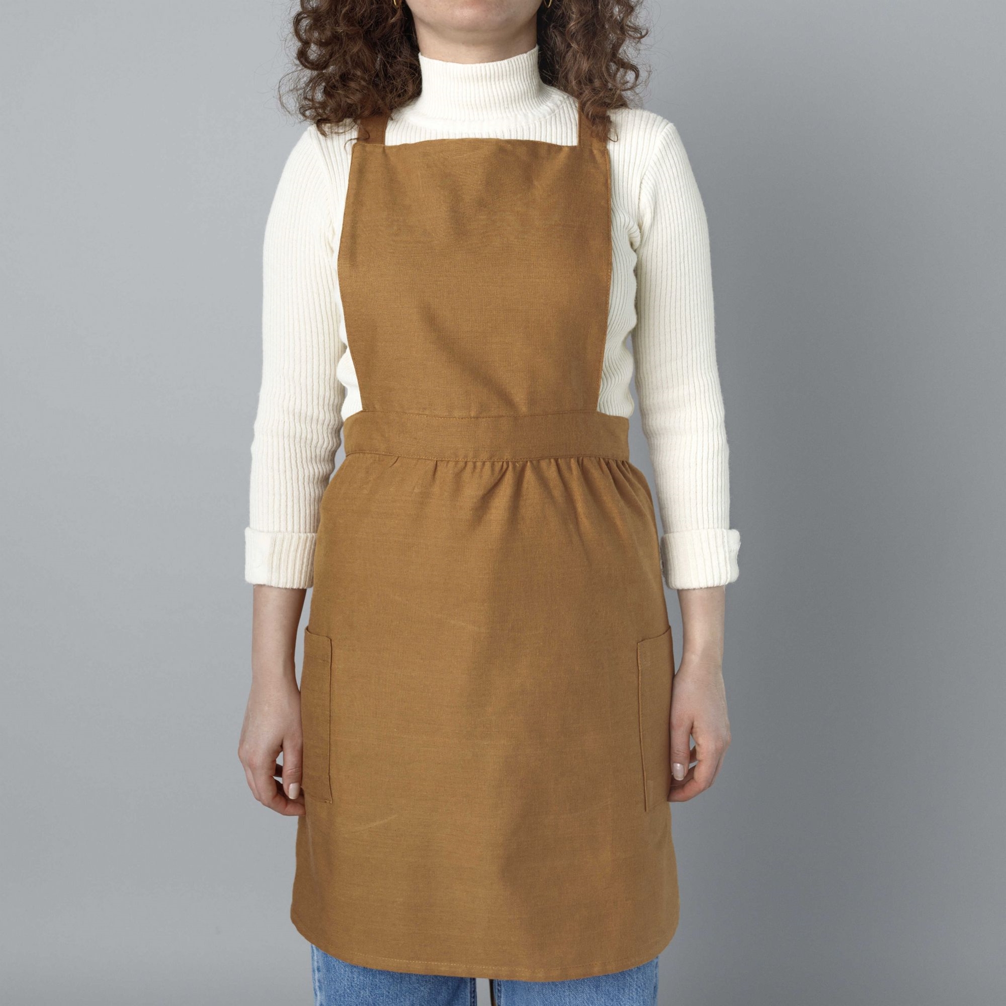 resm Linens Groff Mutfak Önlüğü Taba