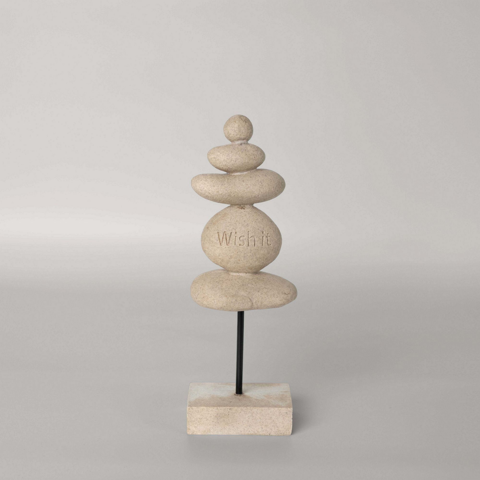 resm Linens Stone Ayaklı 10x7x29 cm Dekor Naturel