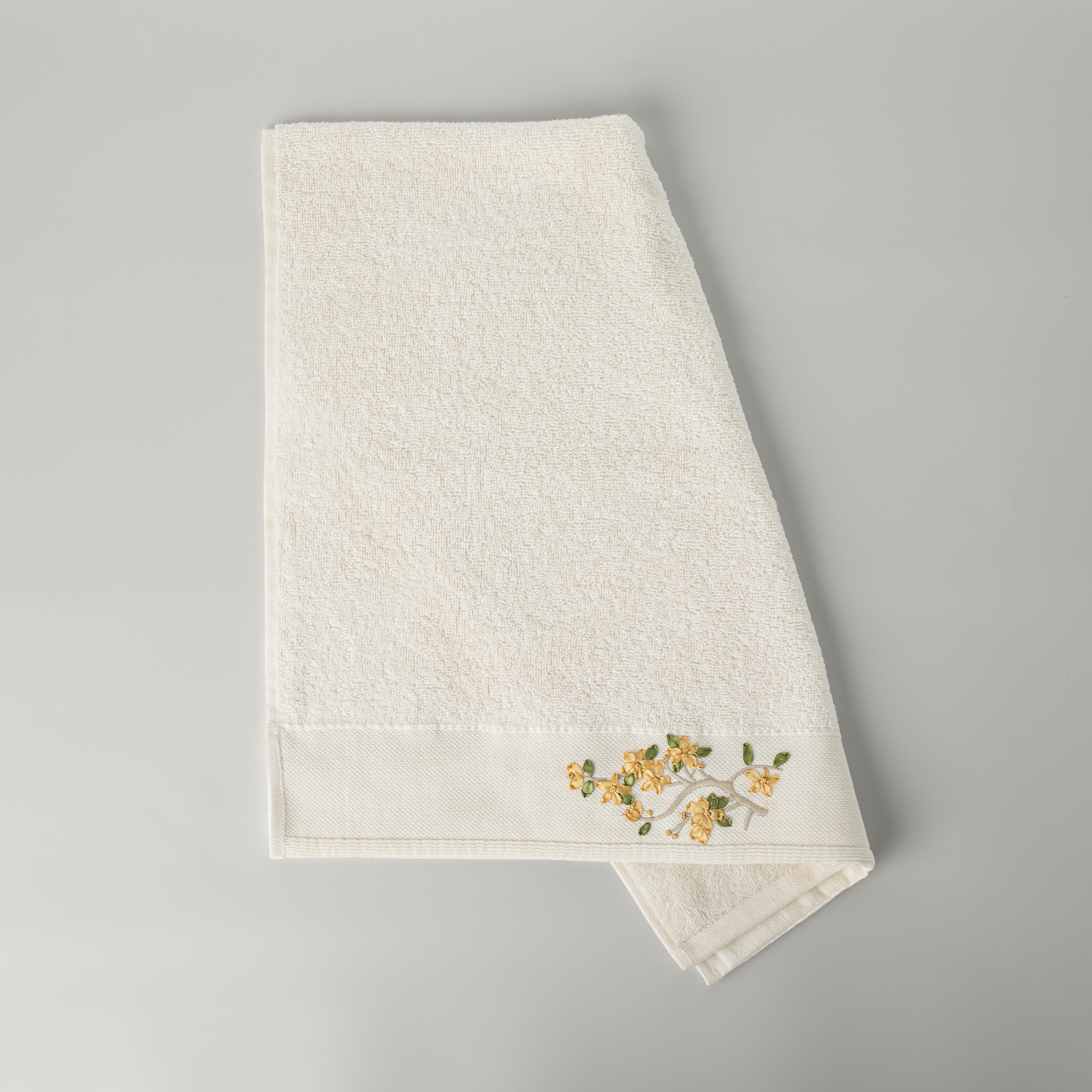resm Linens Lıora Pamuk Yüz Havlusu 50X85 Cm Ekru