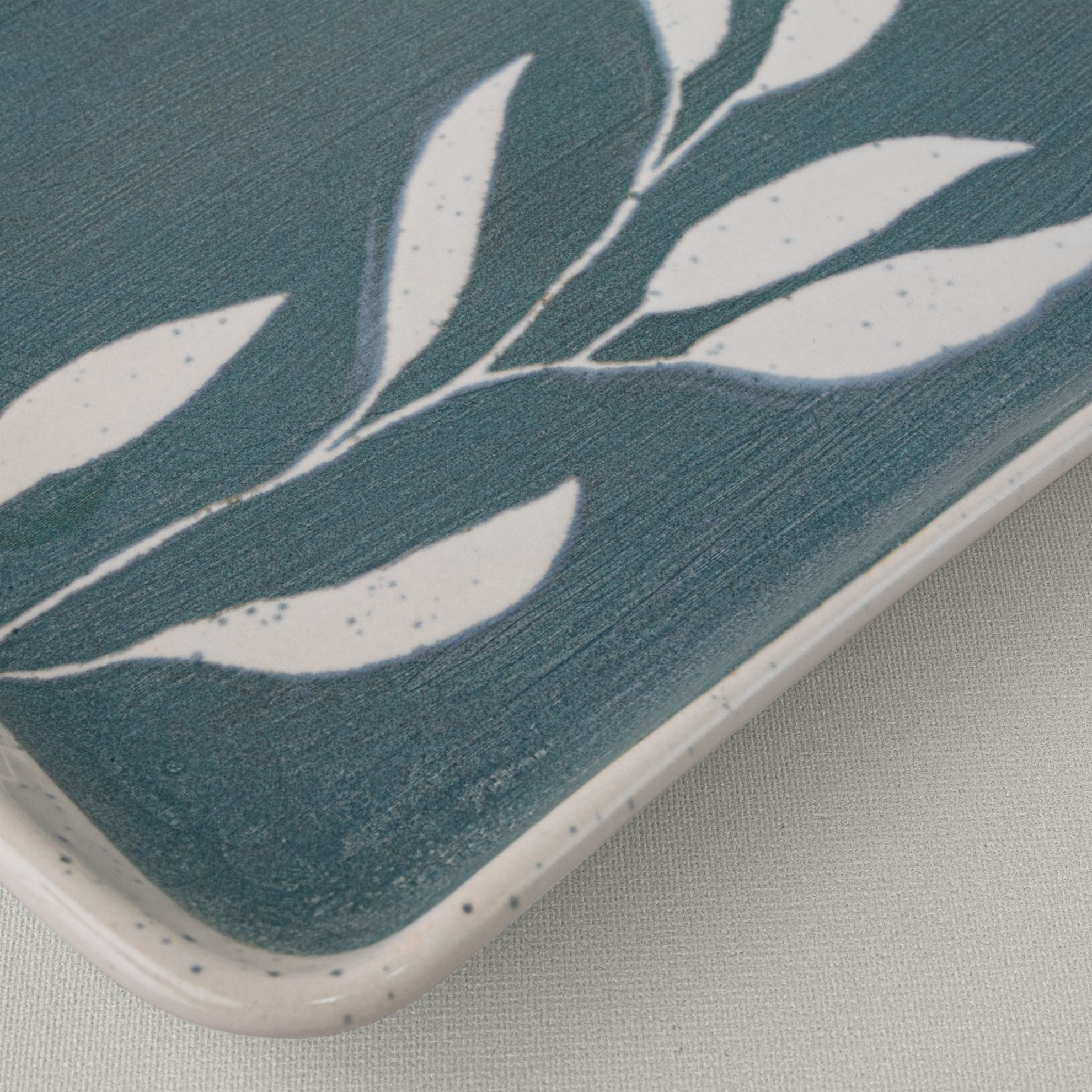 resm Linens Daphne Seramik 24 cm Sunum Tabağı Yeşil