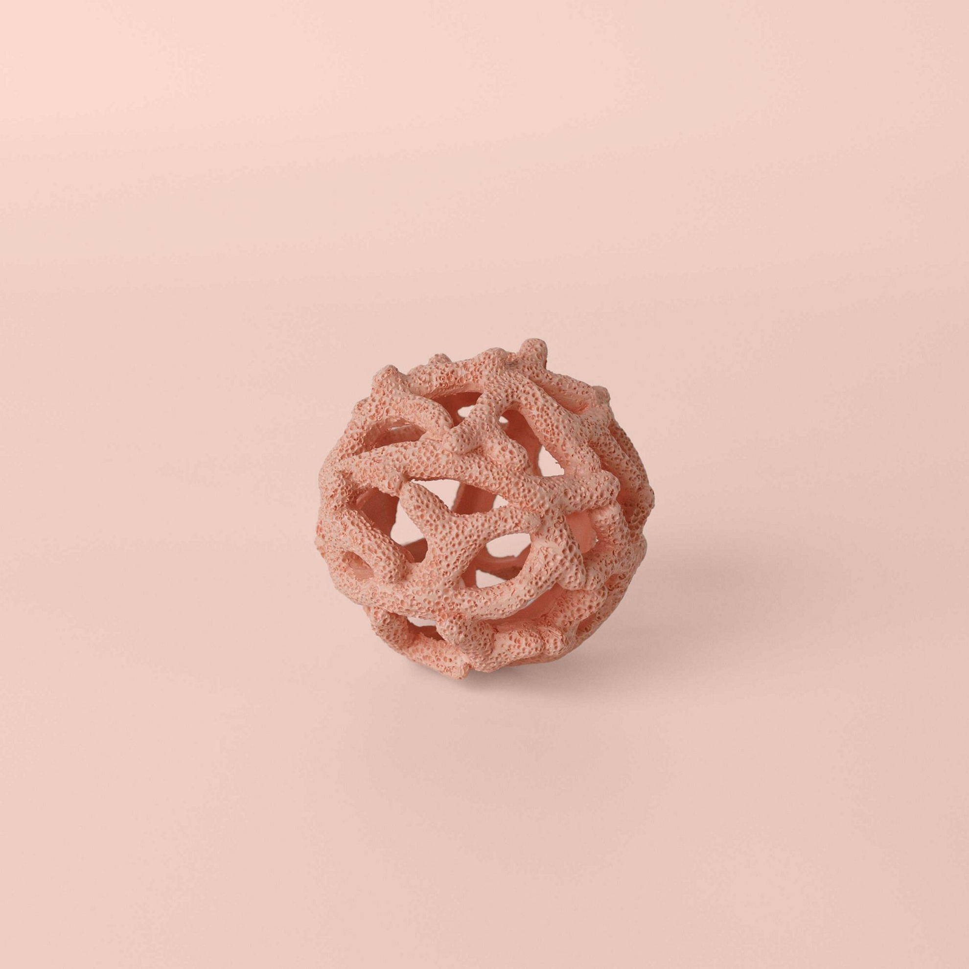 resm Linens Coral 9x9x9 cm Dekor Mercan