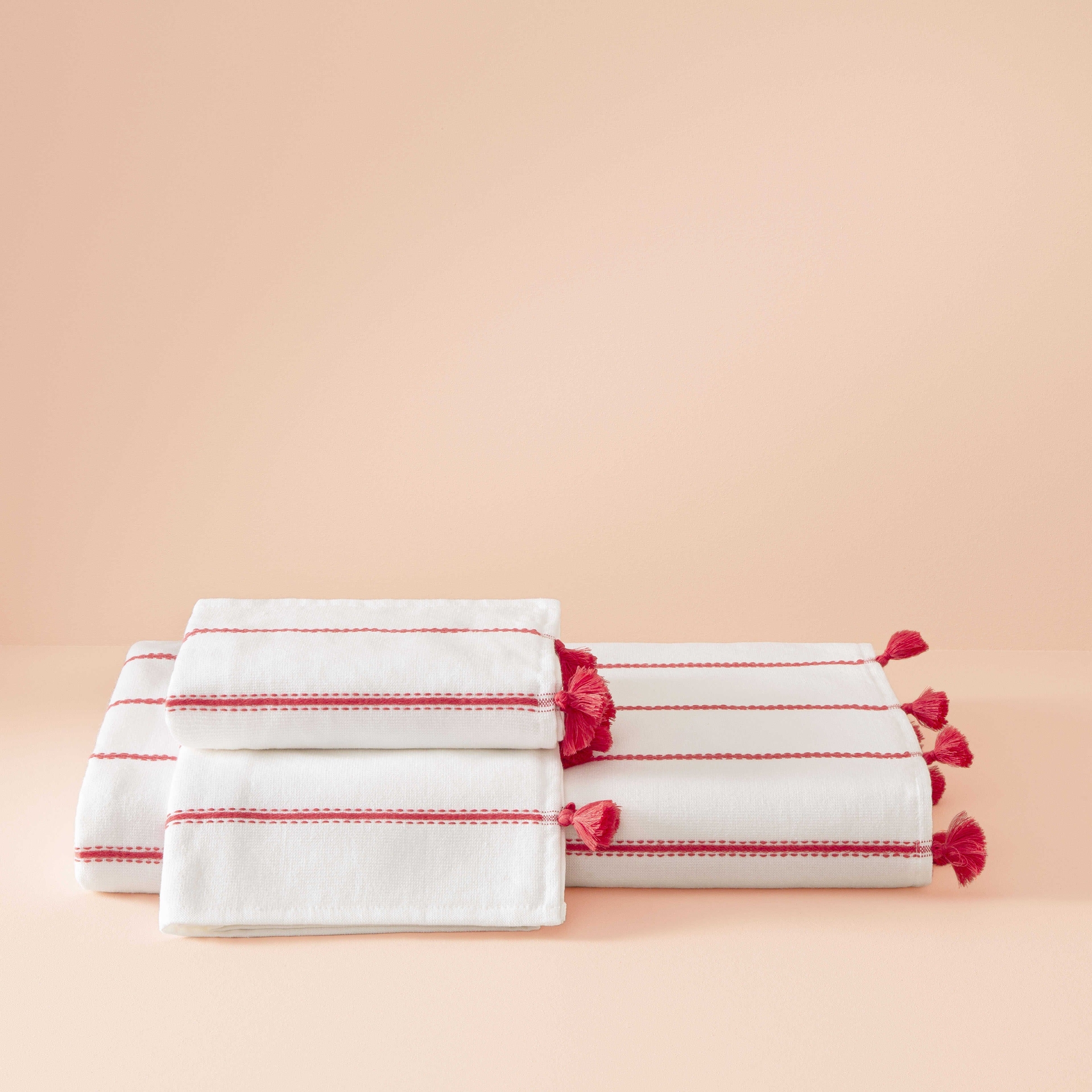 resm Taç Butik Pamuk Alaçatı Banyo Havlusu Nar Çiçeği