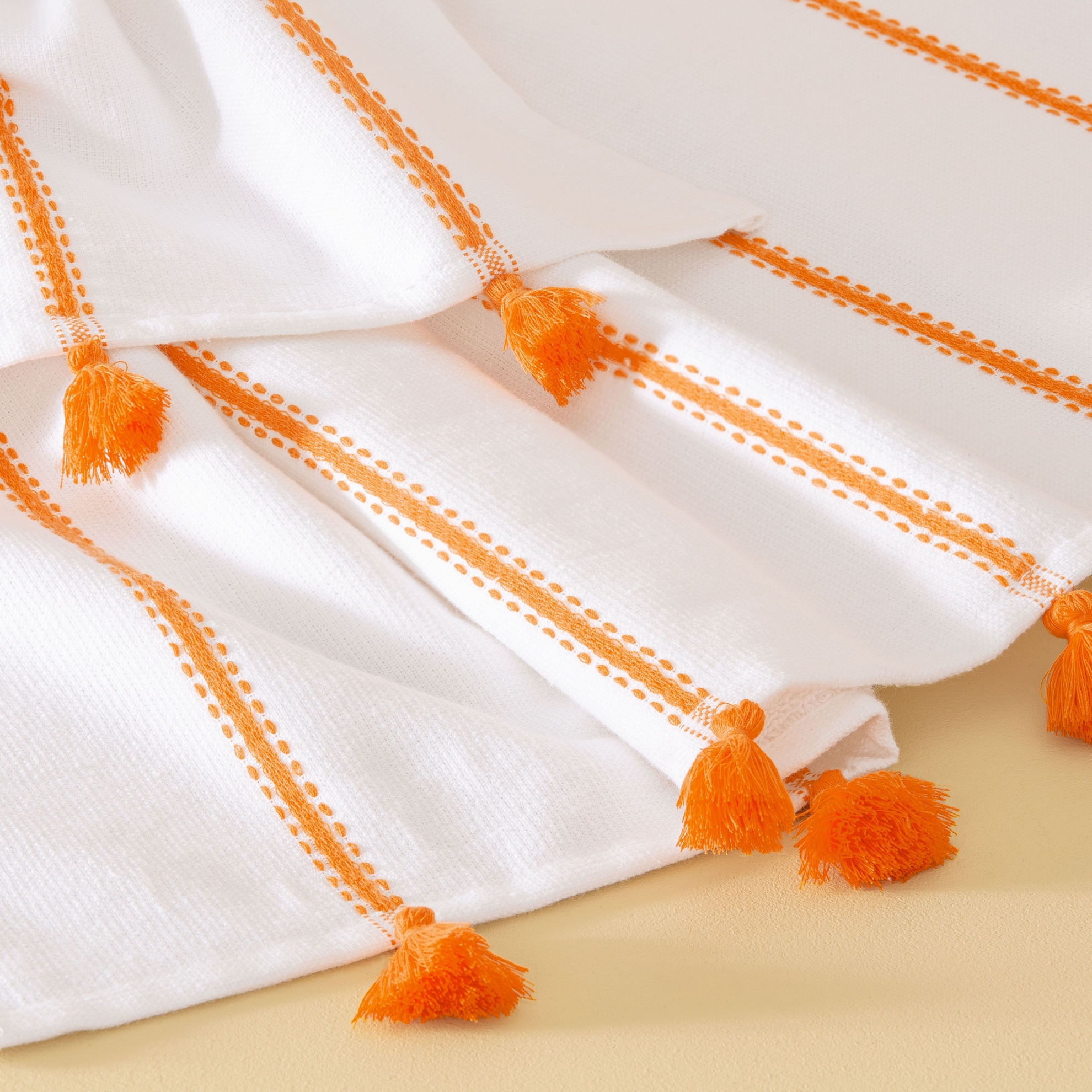 resm Taç Butik Pamuk Bodrum Banyo Havlusu Turuncu