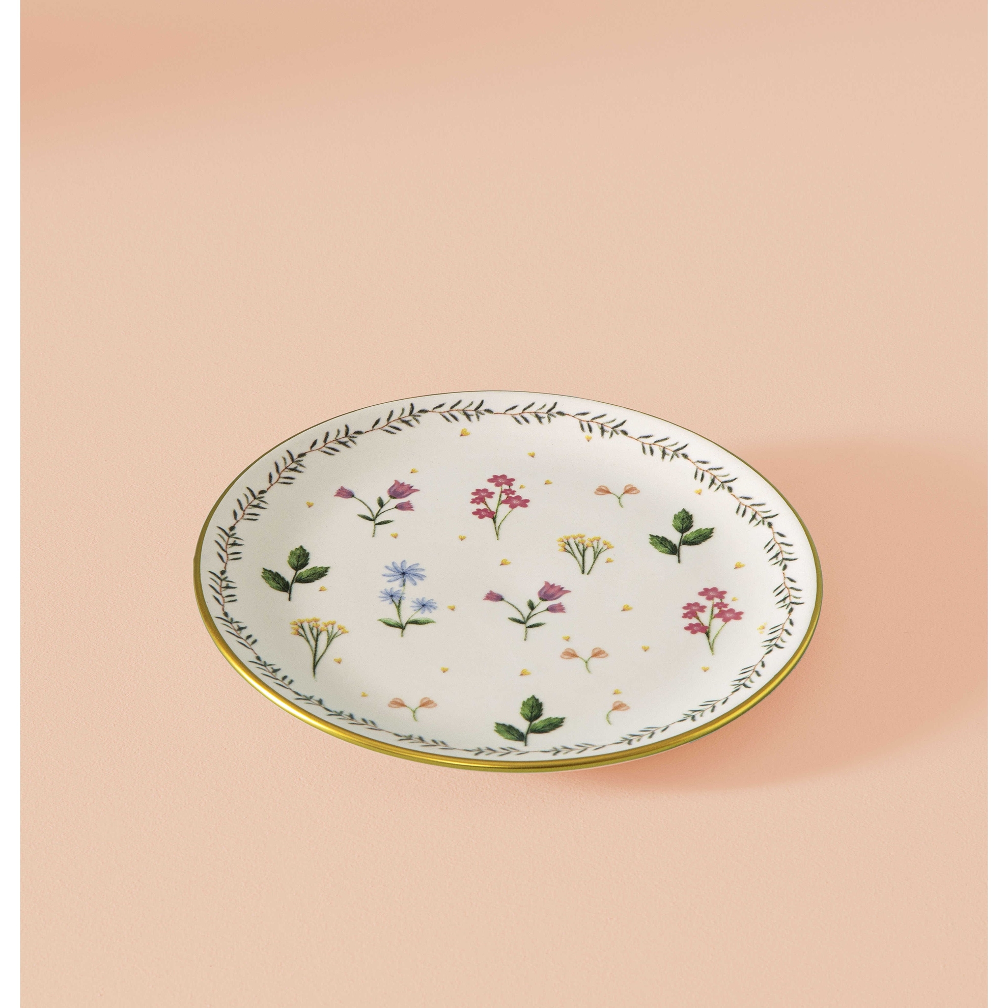 resm Butik Seramik Pasta Tabağı Alaçatı Pembe