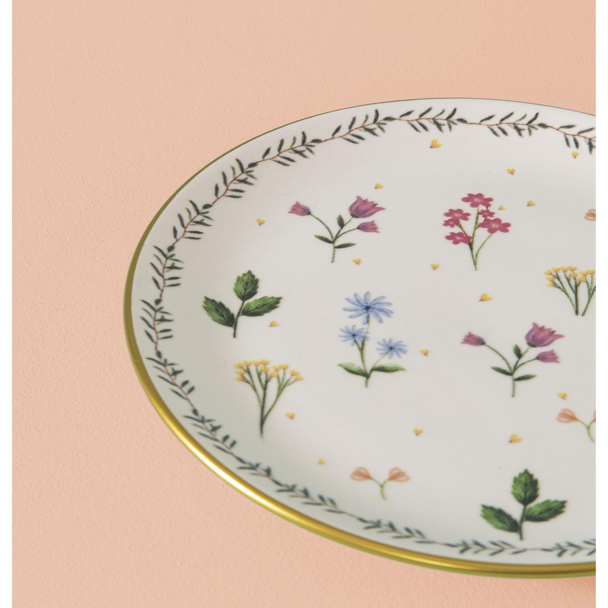 resm Butik Seramik Pasta Tabağı Alaçatı Pembe