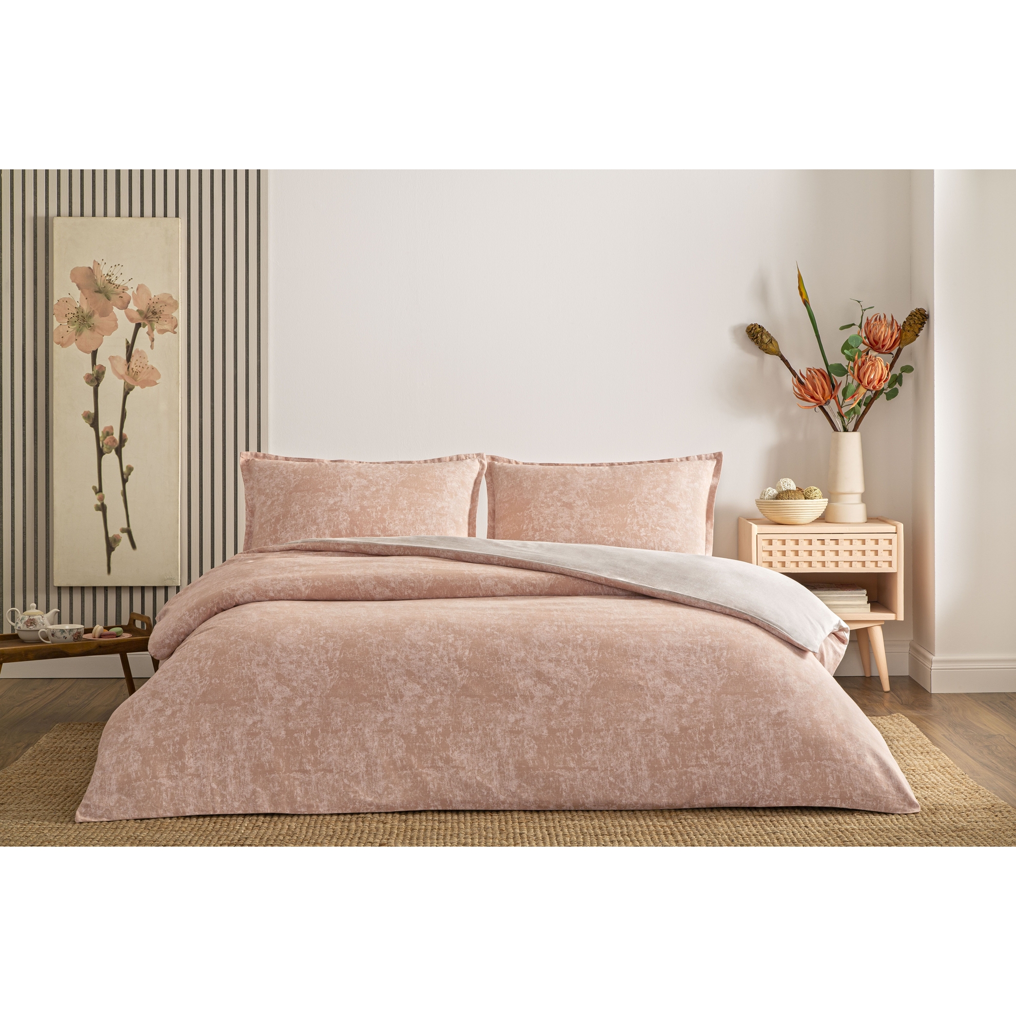resm Taç Shimmer Seç&Ser Tek Kişilik Nevresim Takımı Rose