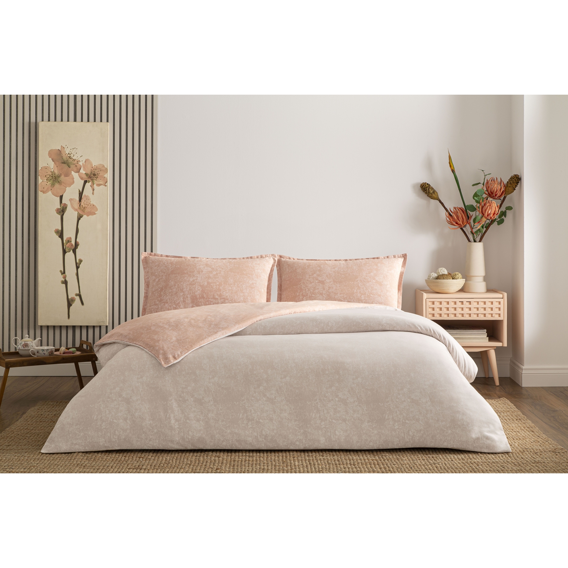 resm Taç Shimmer Seç&Ser Tek Kişilik Nevresim Takımı Rose