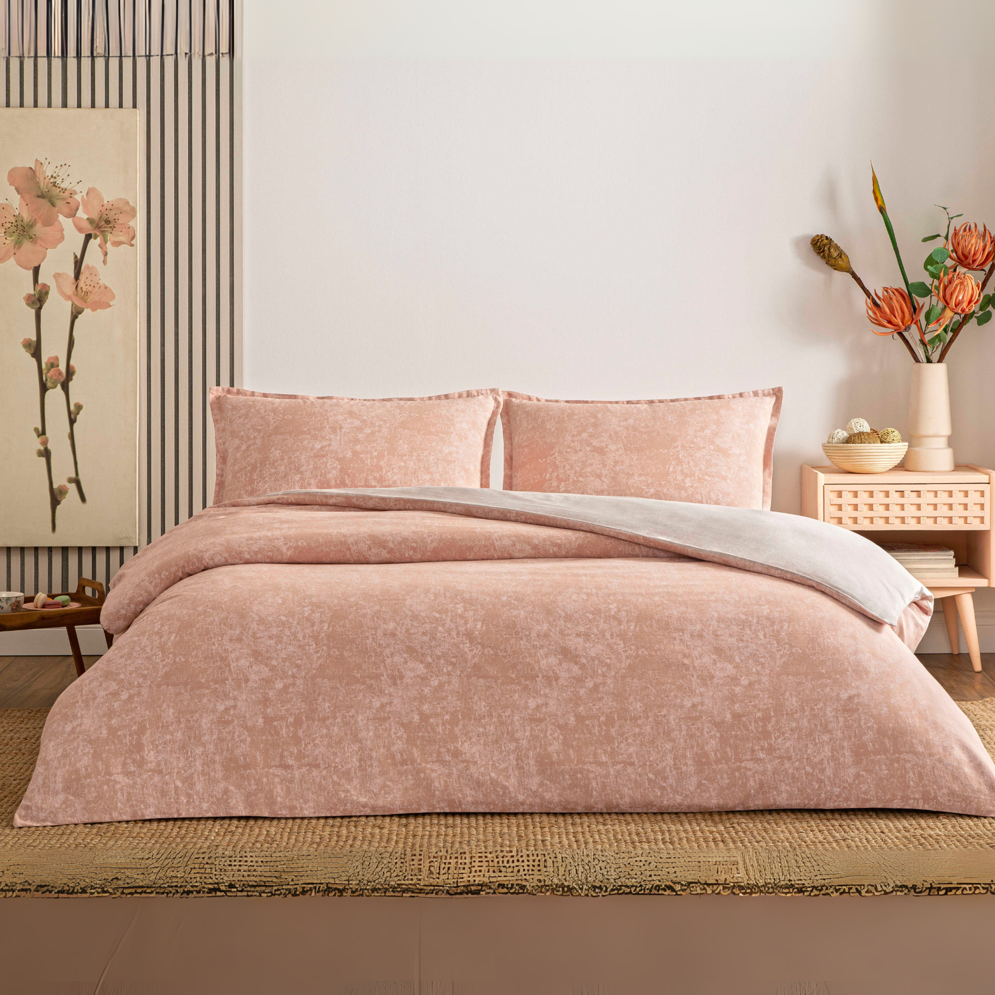 resm Taç Shimmer Seç&Ser Çift Kişilik Nevresim Takımı Rose