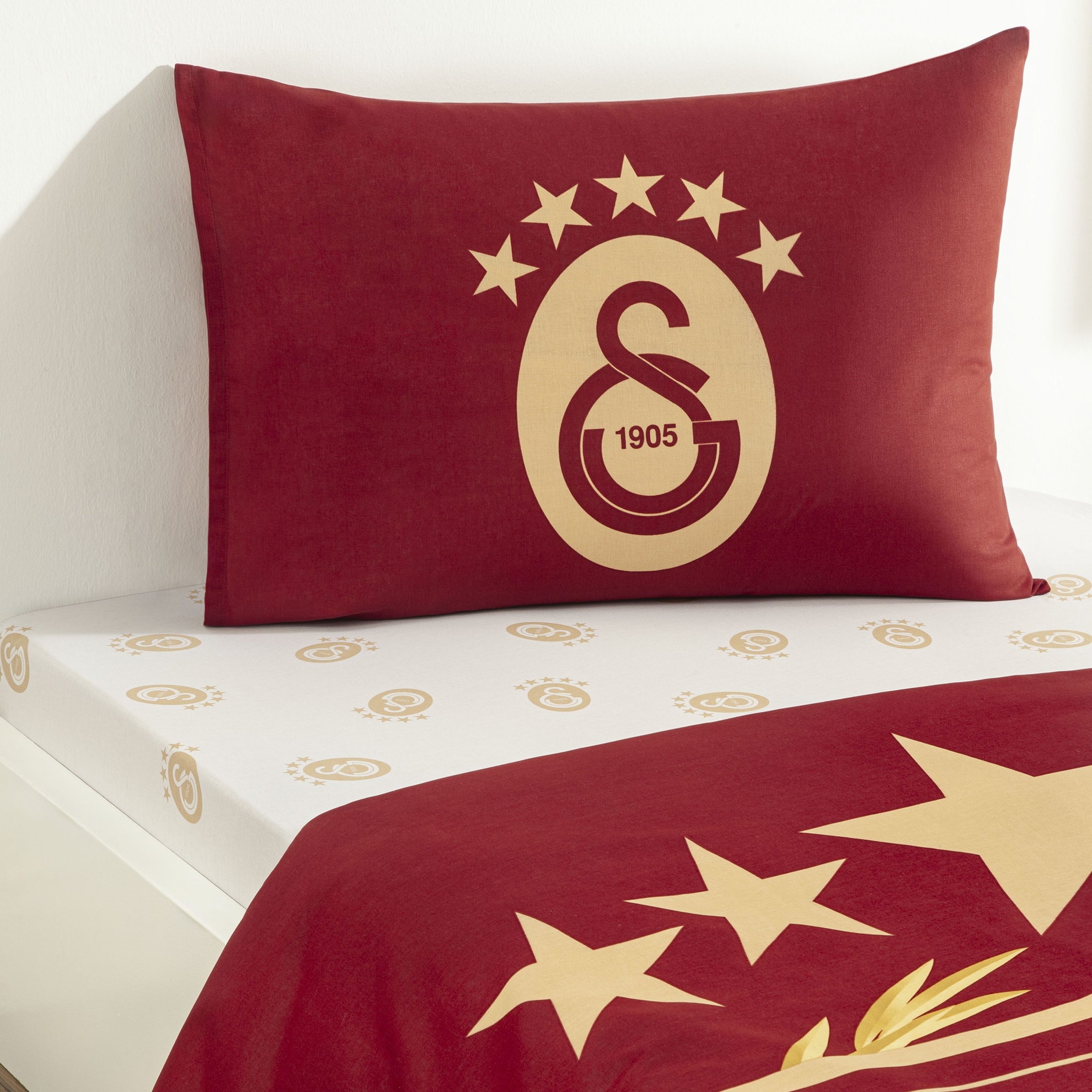 resm Taç Lisanslı Galatasaray 25.Şampiyonluk 2'li Yastık Kılıfı Seti
