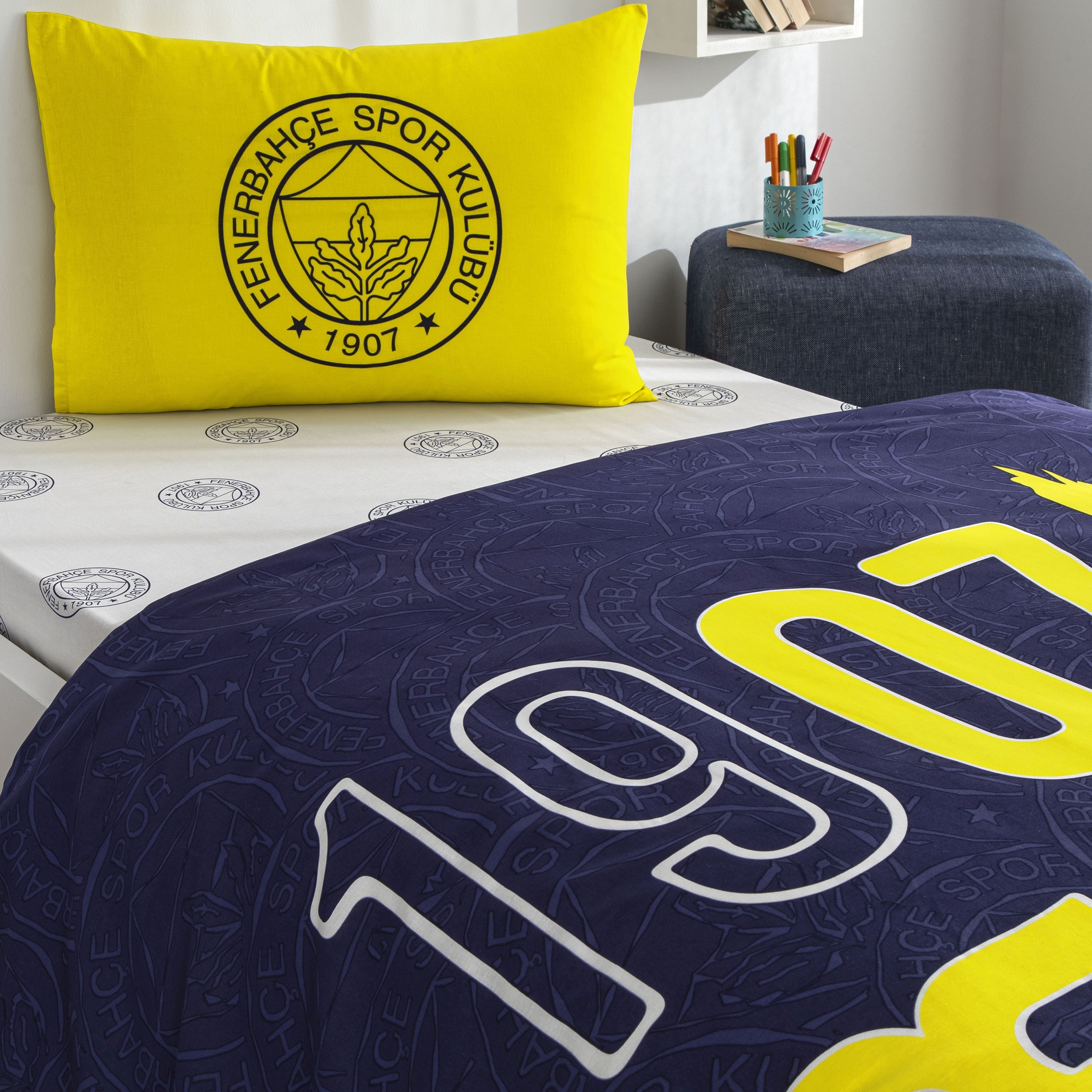 resm Lisanslı Fb Şanslı Kanarya Nevresim Takımı Tek Kişilik