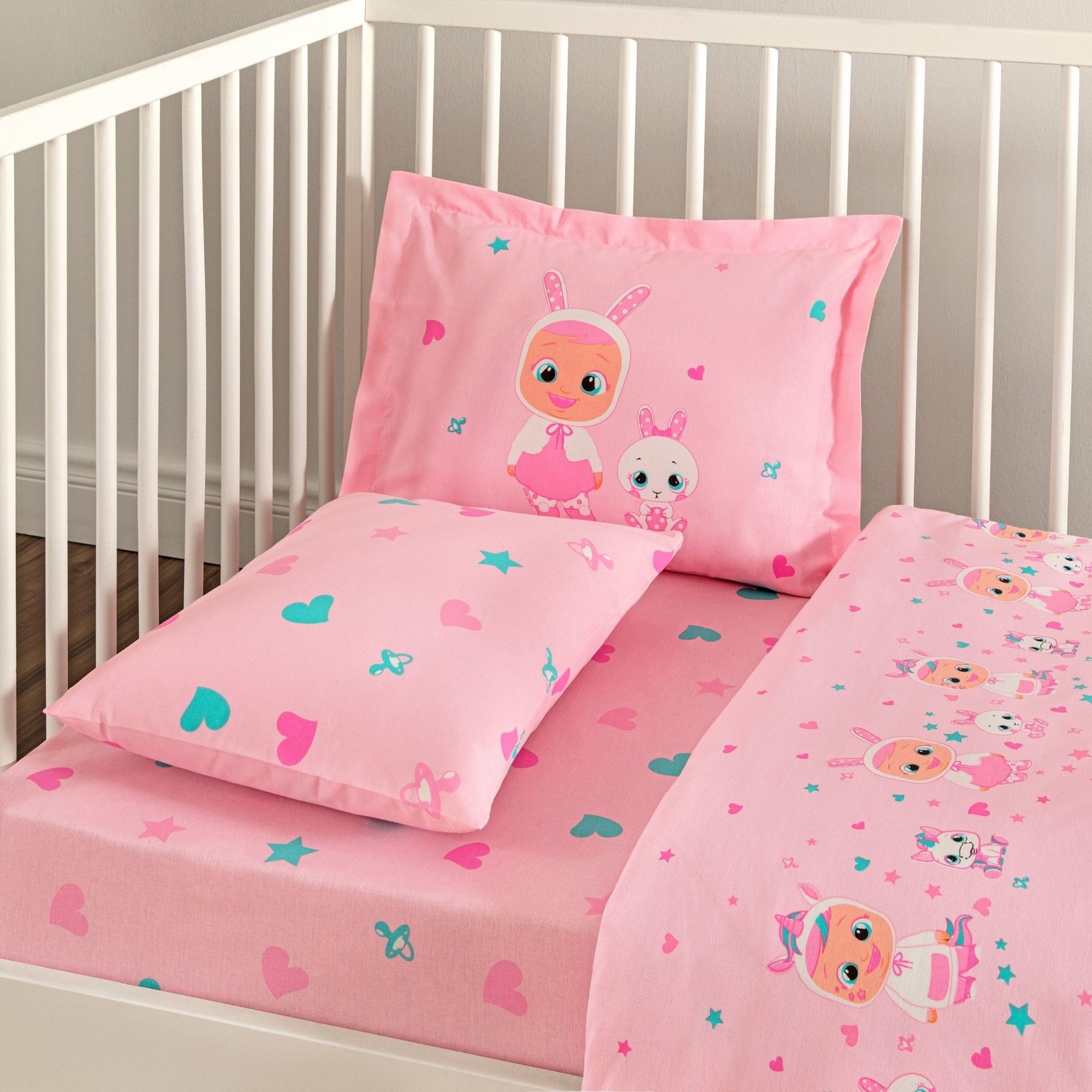 resm Taç Lisanslı Cry Babies Sweet Baby Pamuk Bebek Nevresim Takımı
