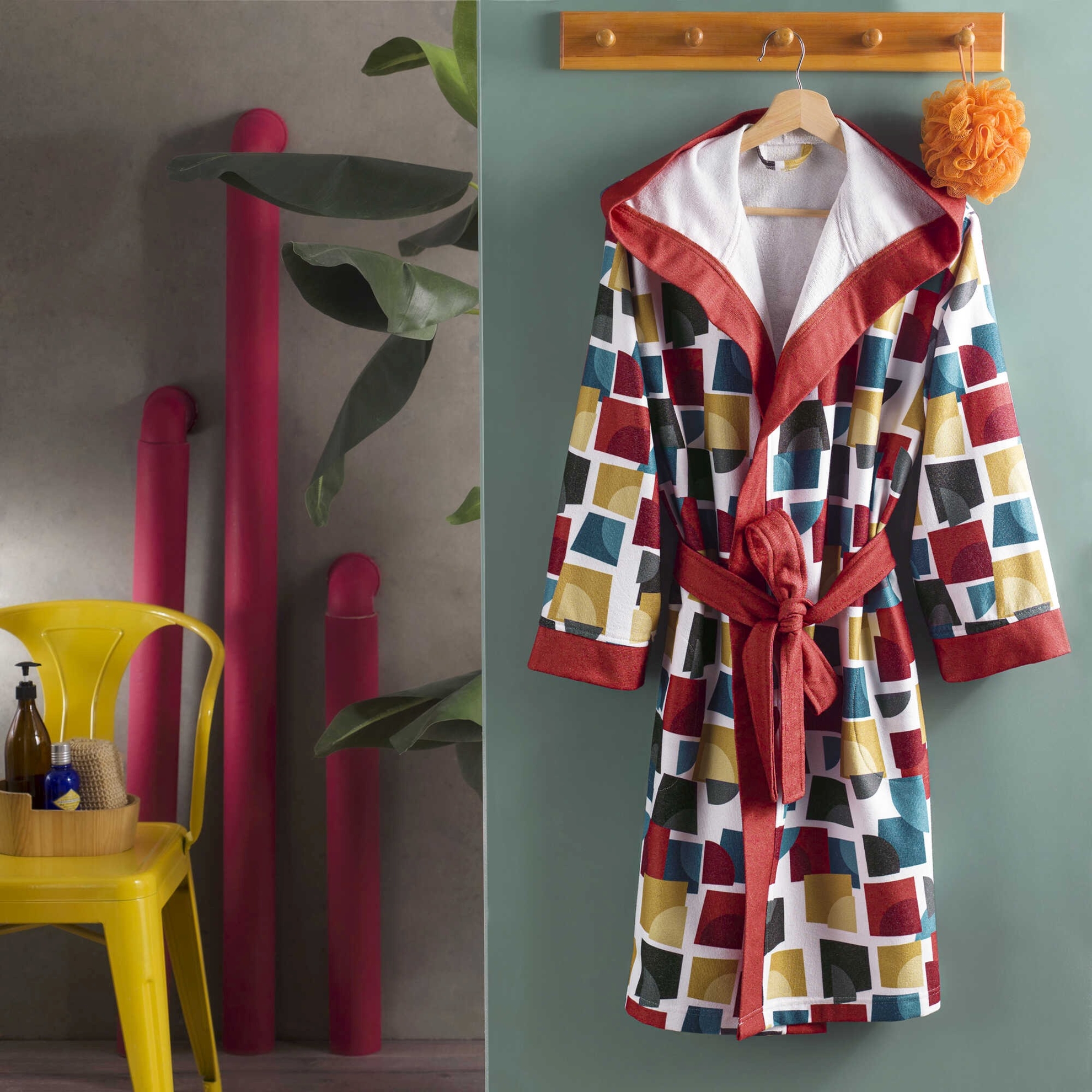 resm Taç Leon L/XL Genç Bornoz Çok Renkli