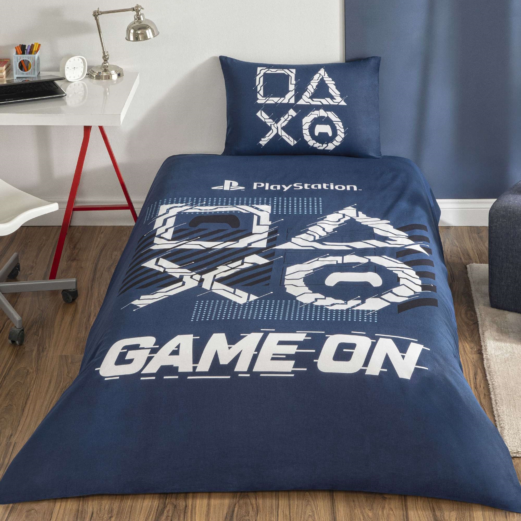 resm Taç Lisanslı Playstation Game on Tek Kişilik Pamuk Nevresim Takımı 120