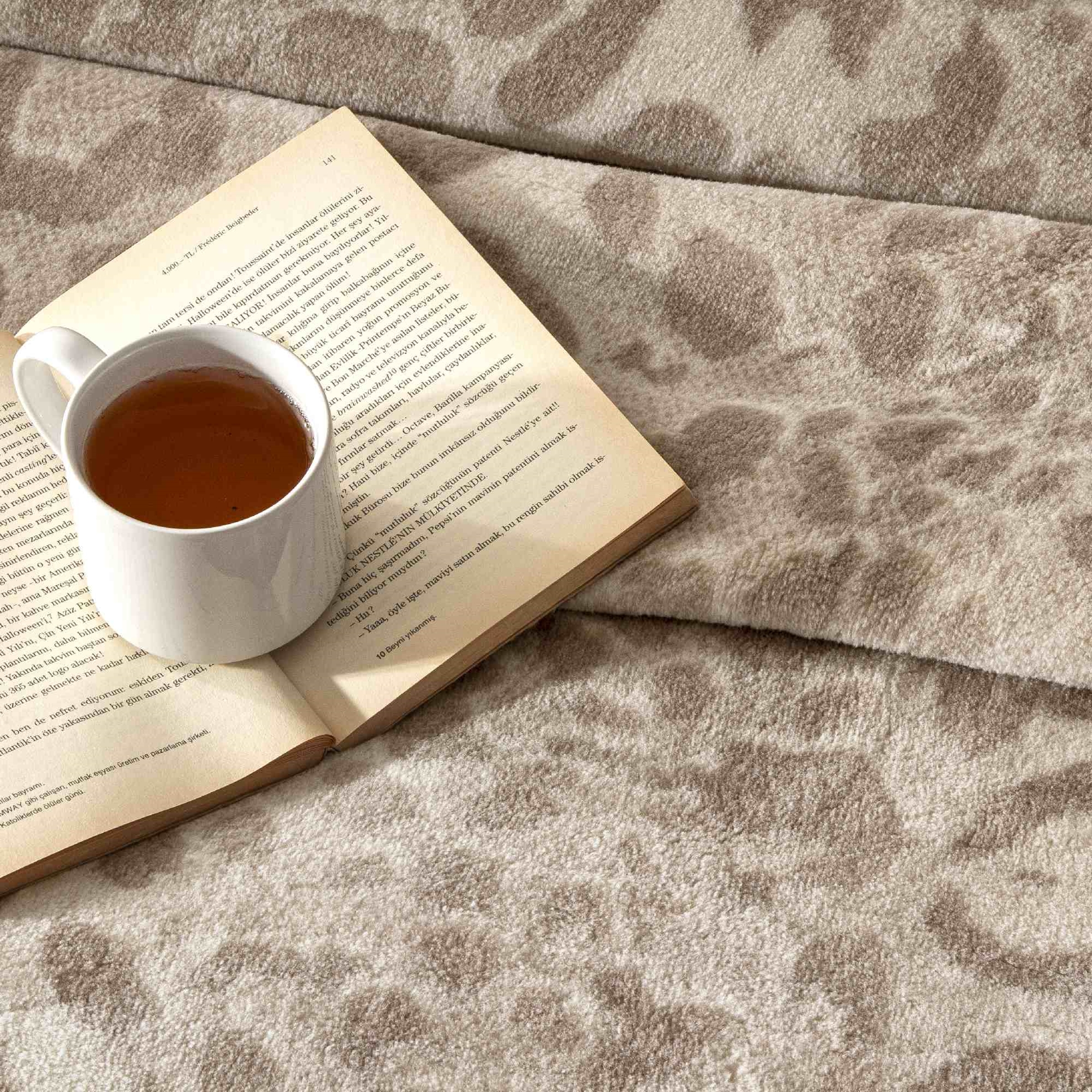 resm Taç Merlot Çift Kişilik Battaniye Kahverengi