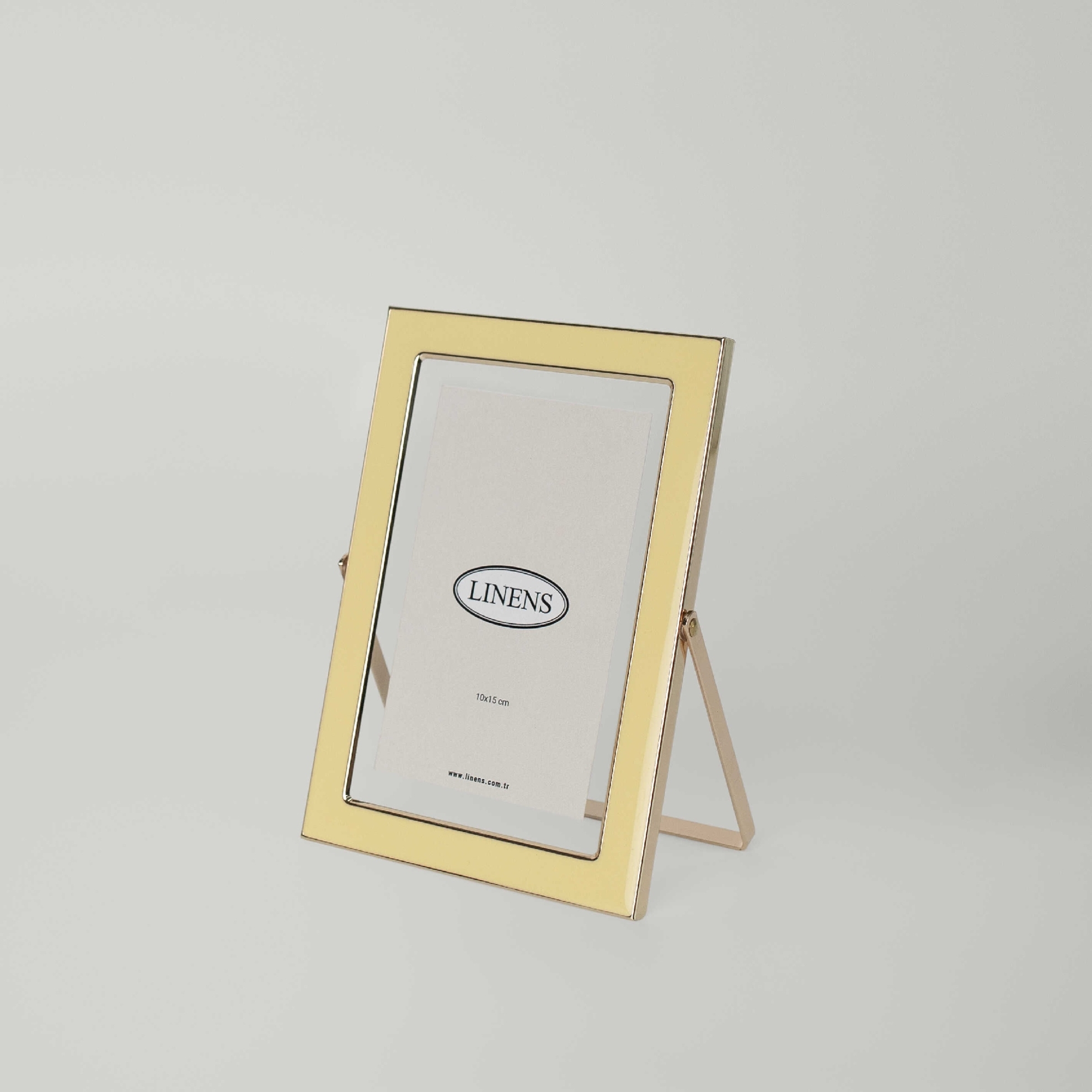 resm Linens Metal Solley 10x15 cm Çerçeve Sarı