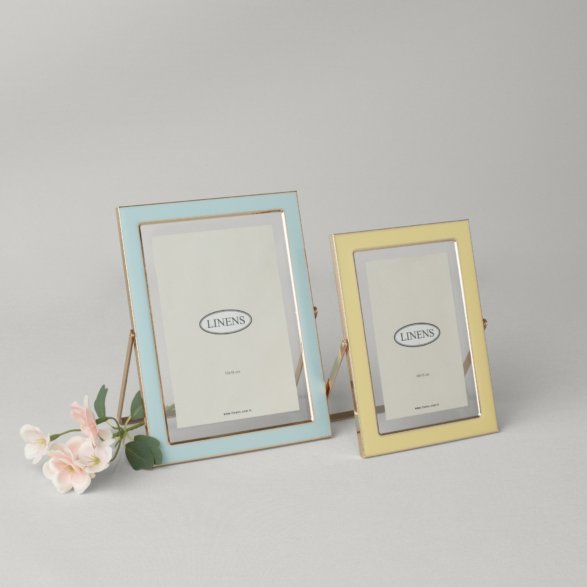 resm Linens Metal Solley 10x15 cm Çerçeve Sarı