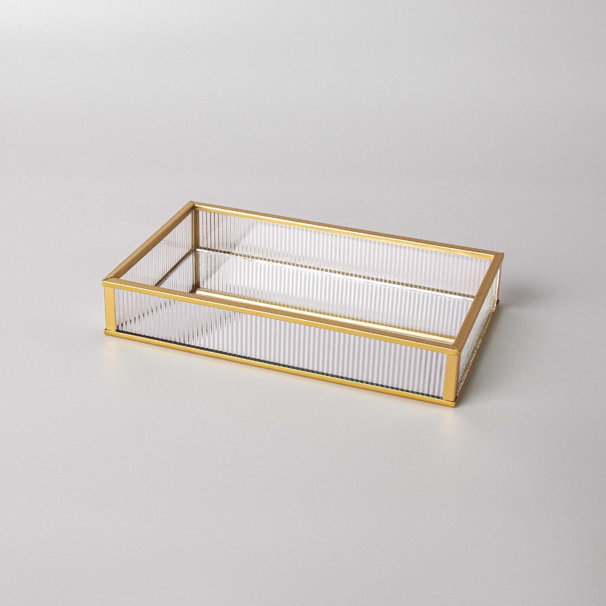 resm Linens Laveta 20x12x3,5 cm Dekoratif Tepsi Gold