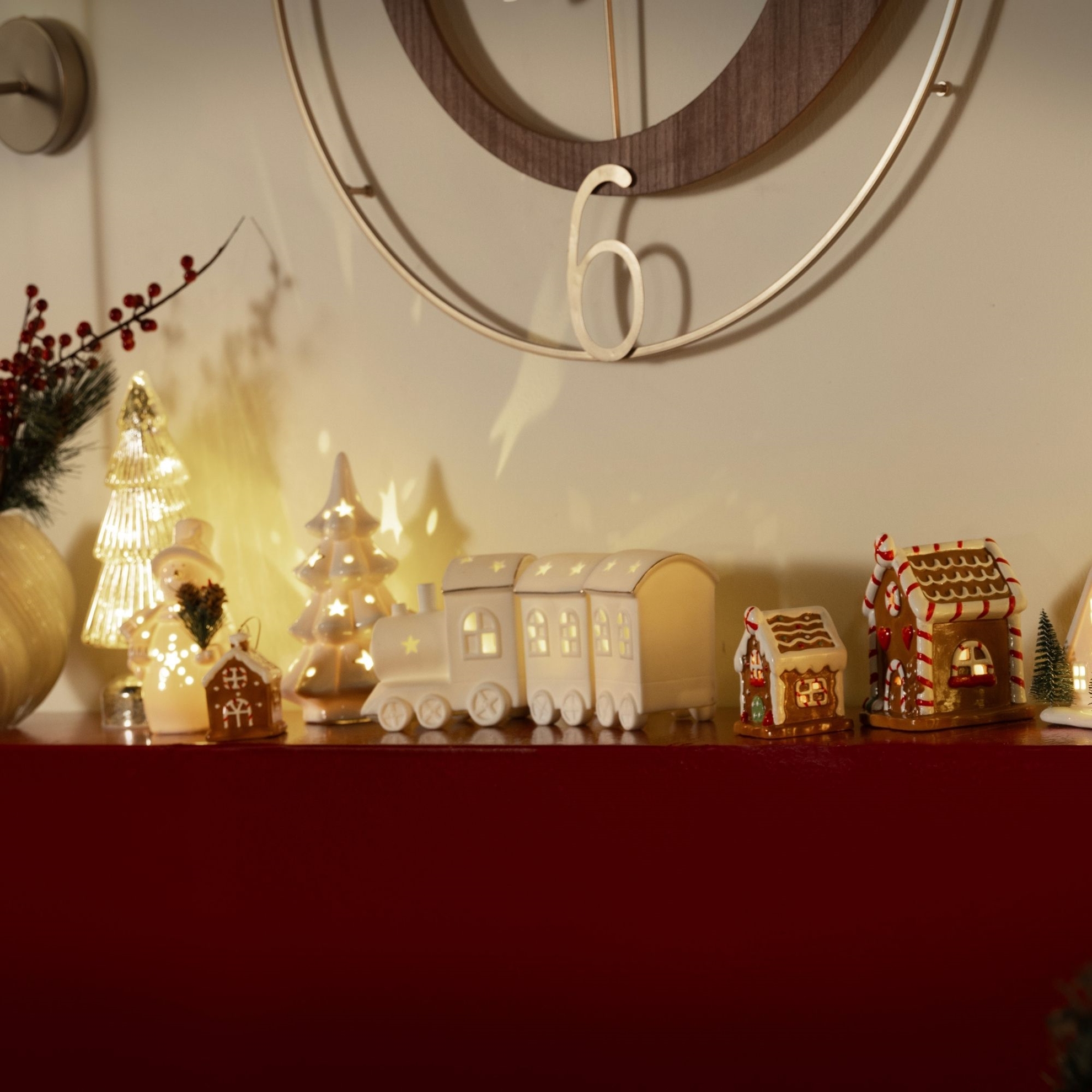 resm Linens Train 29x6,6x10,5 cm Led Dekor