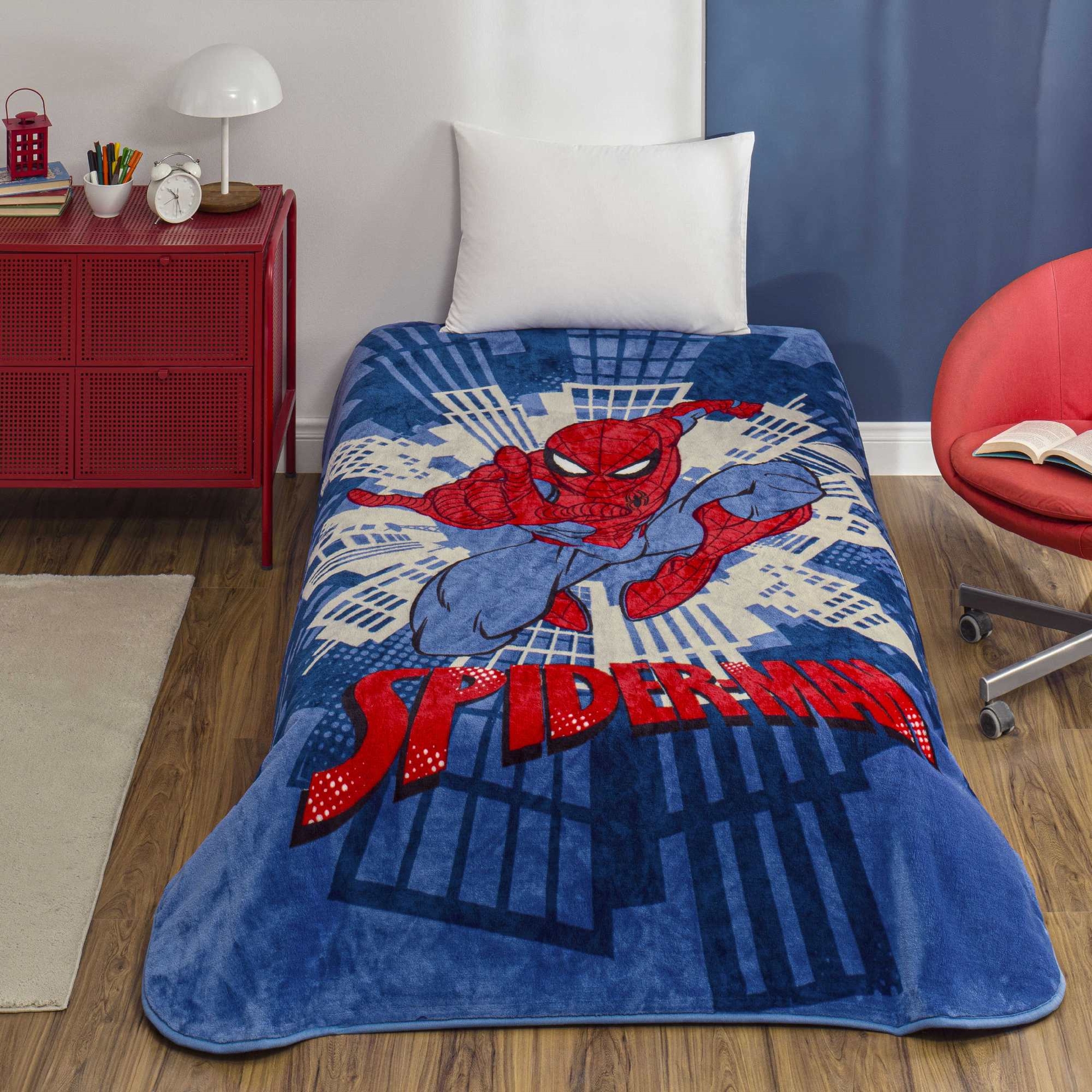 resm Lisanslı Spiderman Pop Tek Kişilik Battaniye