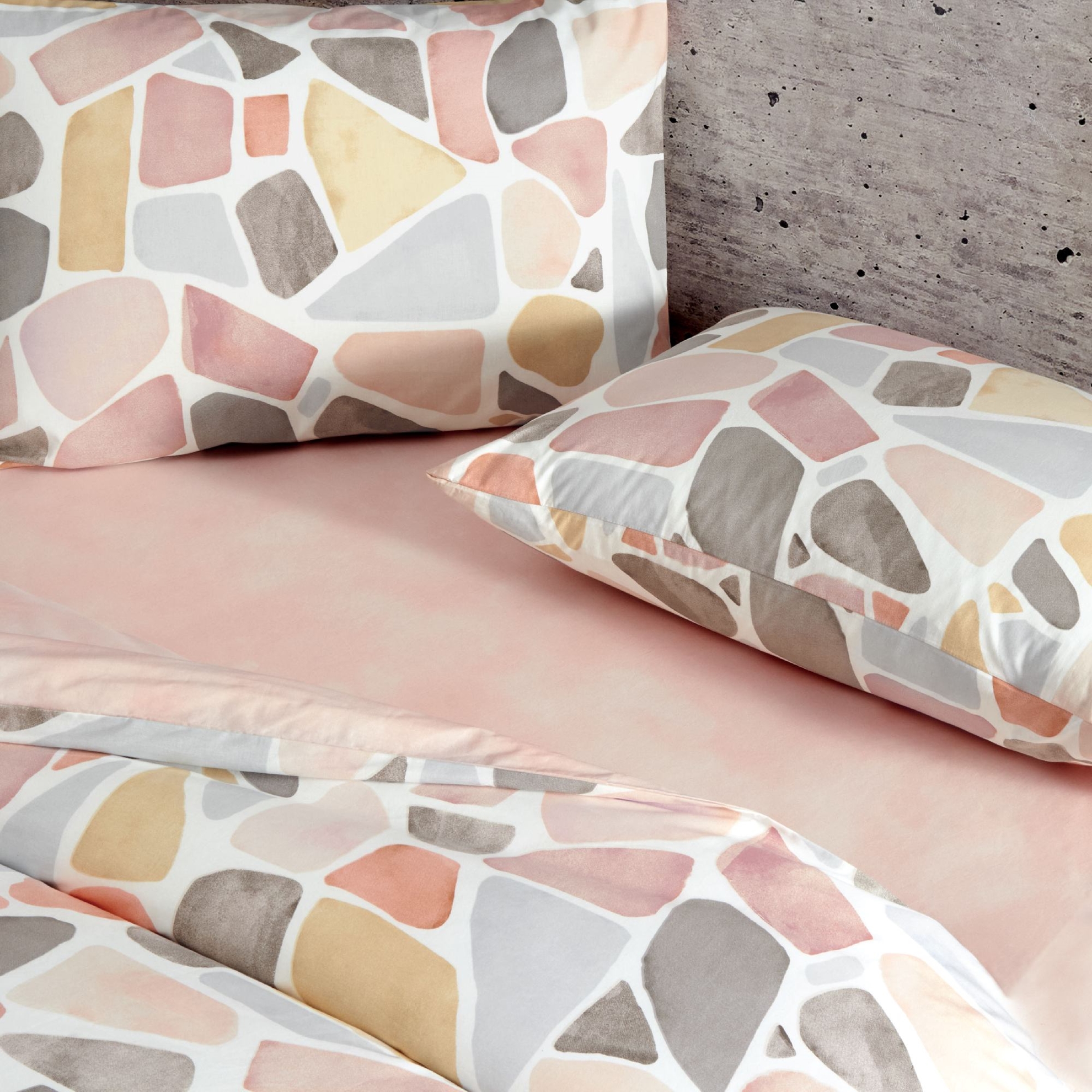 resm Taç Alvy Ranforce Tek Kişilik Nevresim Takımı Pembe