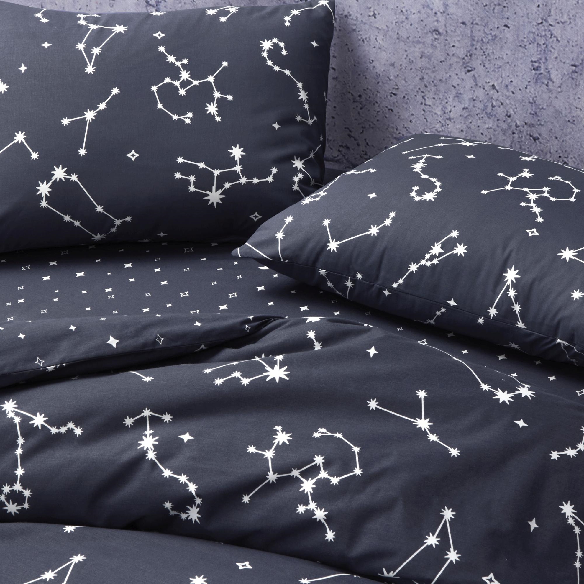 resm Taç Lonny Ranforce Çift Kişilik Nevresim Takımı Lacivert