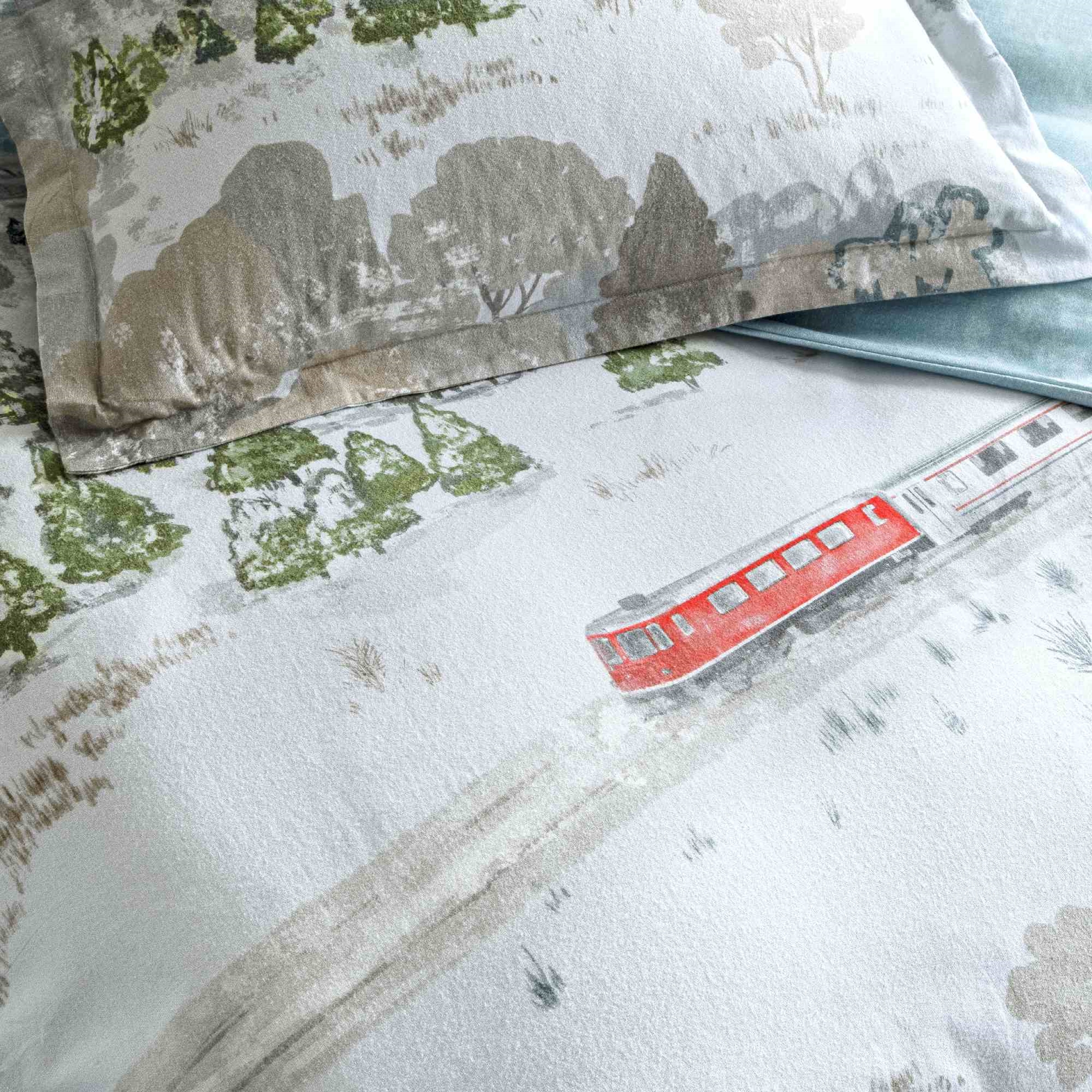 resm Taç Butik Velur Pamuk Nevresim Seti Çift Kişilik Mavi