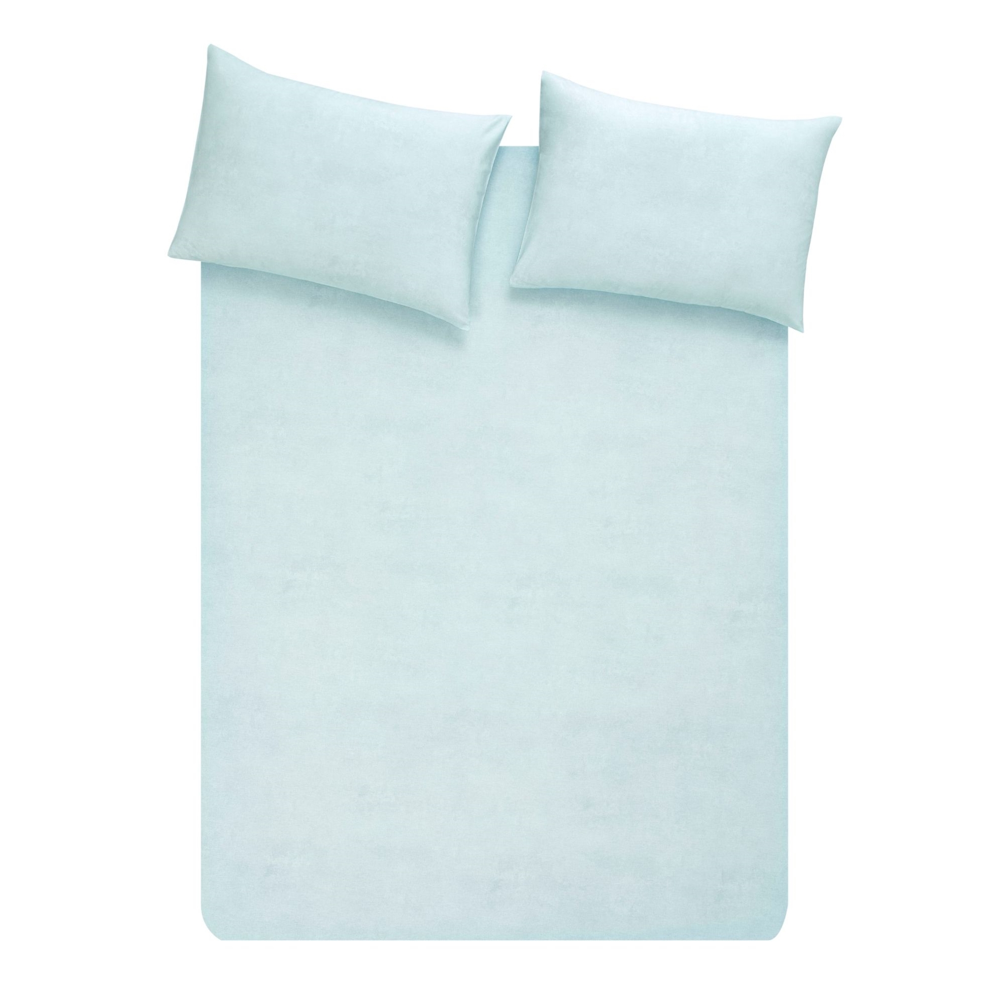 resm Taç Butik Lune Pamuk Çarşaf Çift Kişilik Mavi