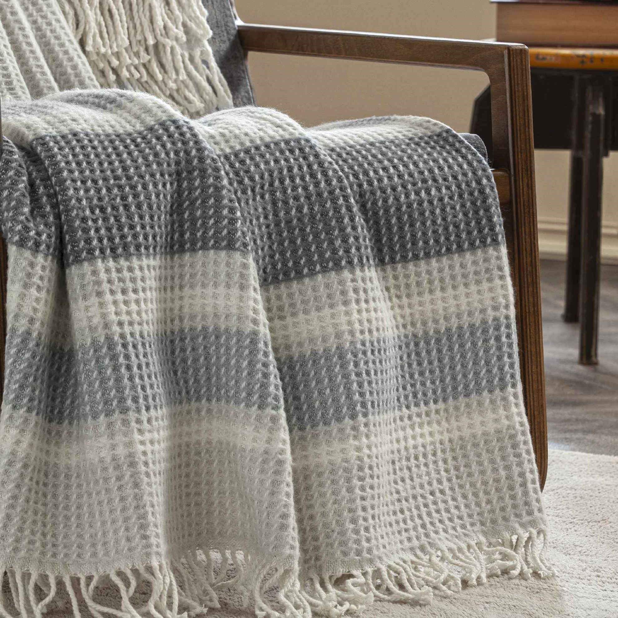 resm Taç Butik Doğu Ekspresi Pamuklu Çift Kişilik Battaniye Gri