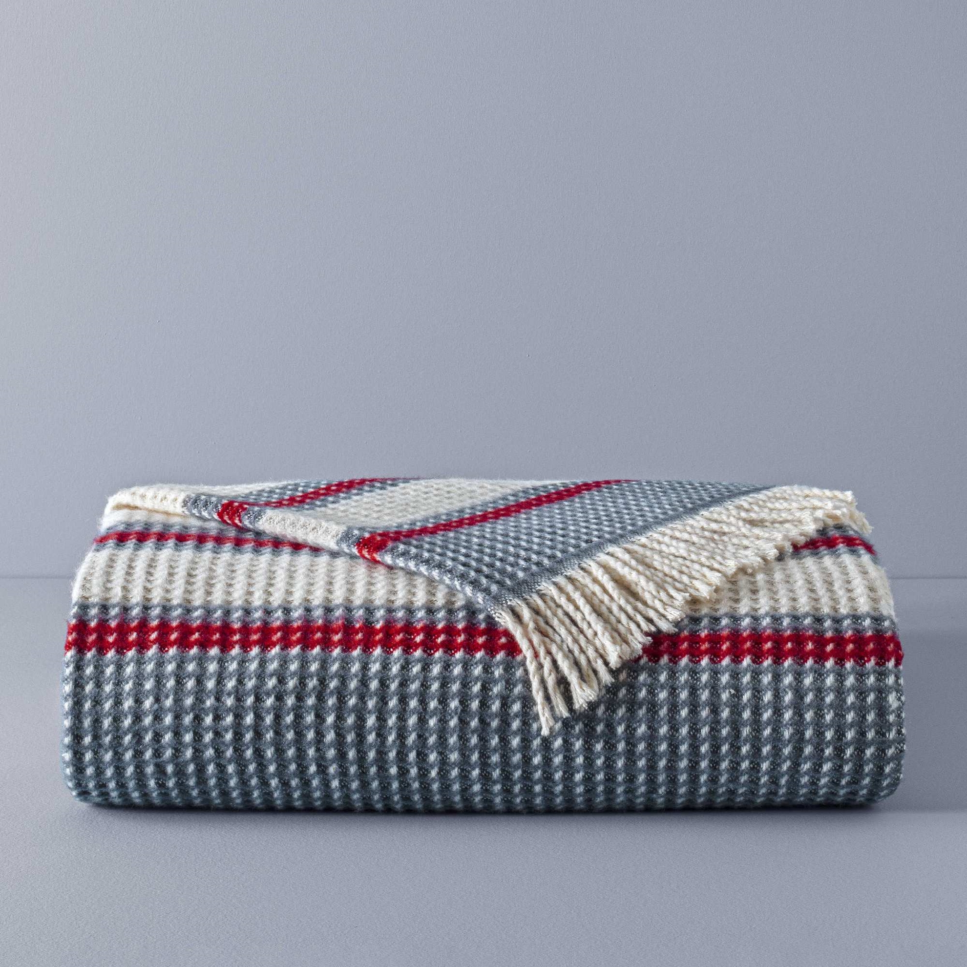 resm Taç Butik Doğu Ekspresi Pamuklu Çift Kişilik Battaniye Mavi