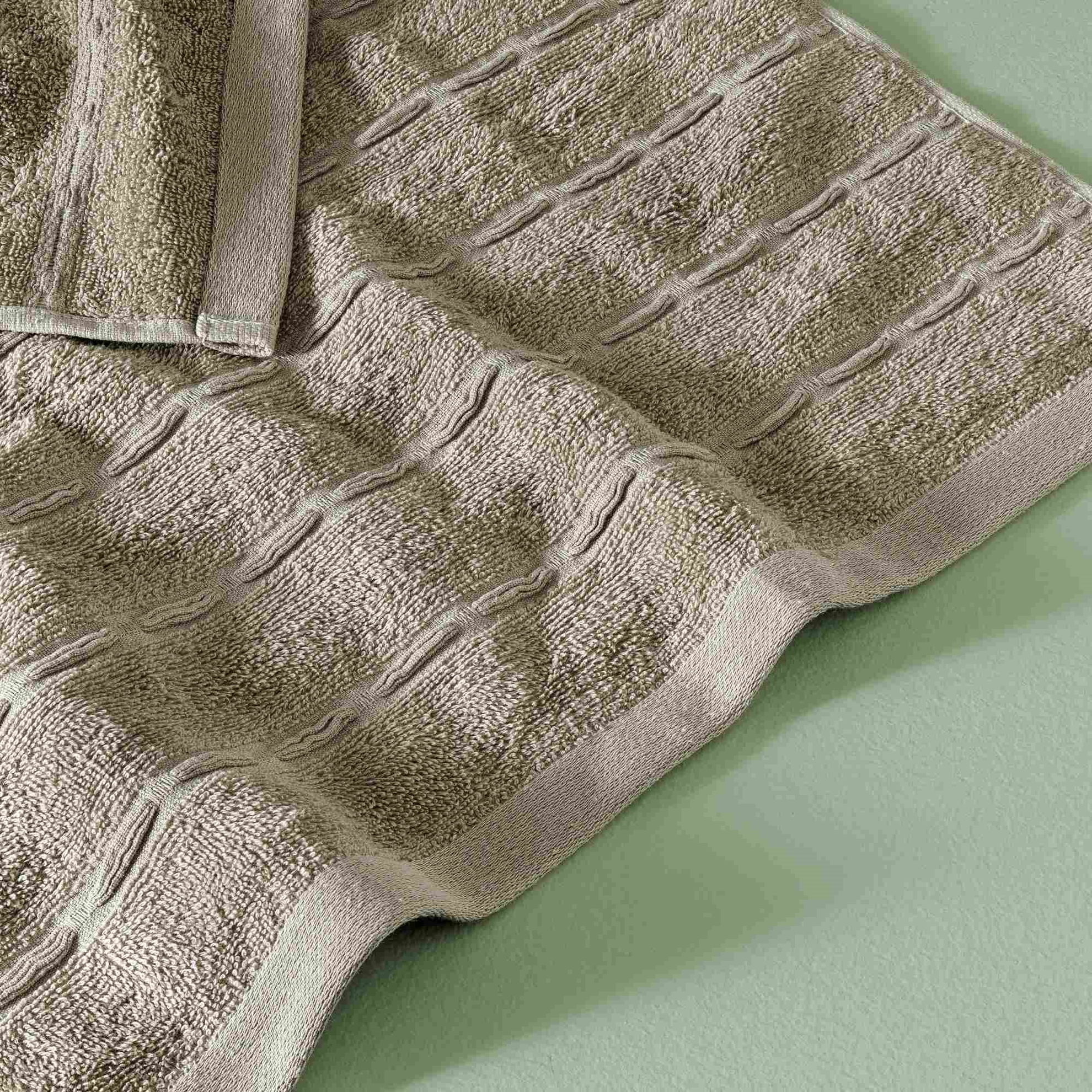 resm Taç Butik Patagonya Pamuk Banyo Havlusu Taş 70x140