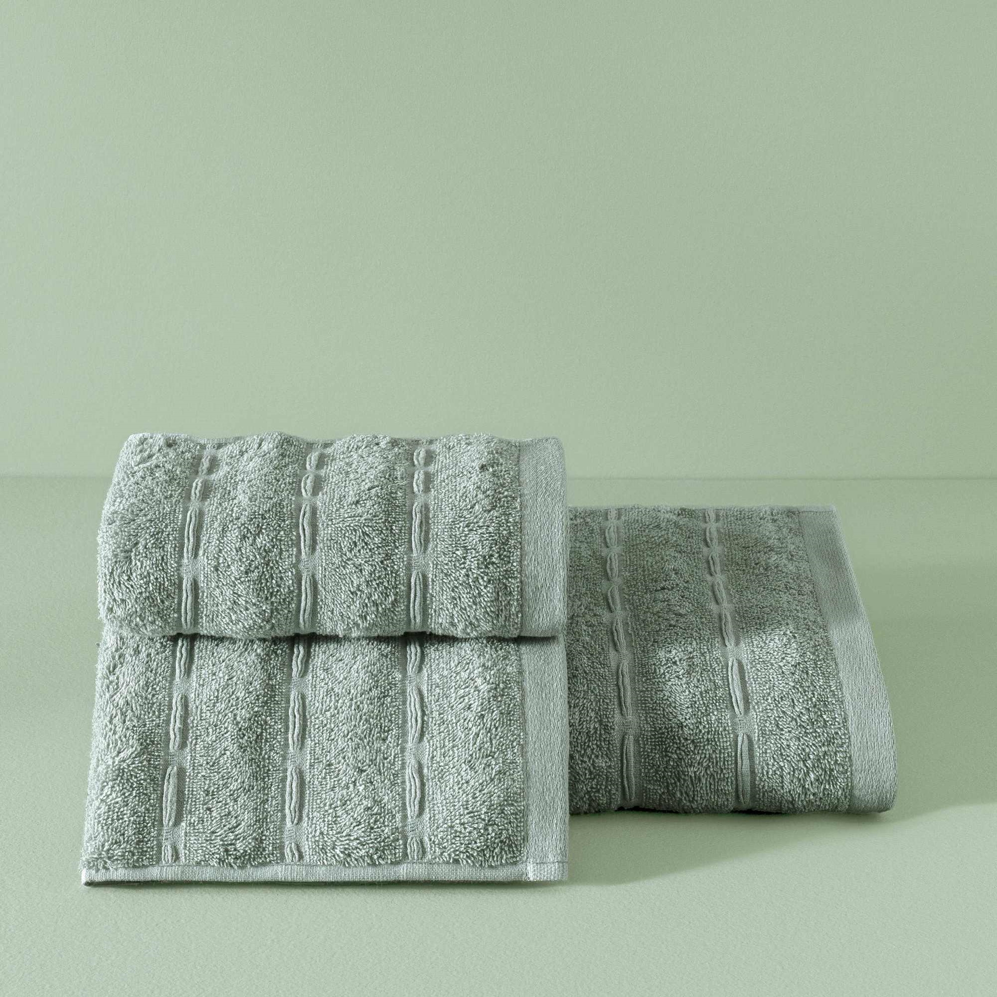 resm Taç Butik Patagonya Pamuk Banyo Havlusu Küf Yeşili 70x140