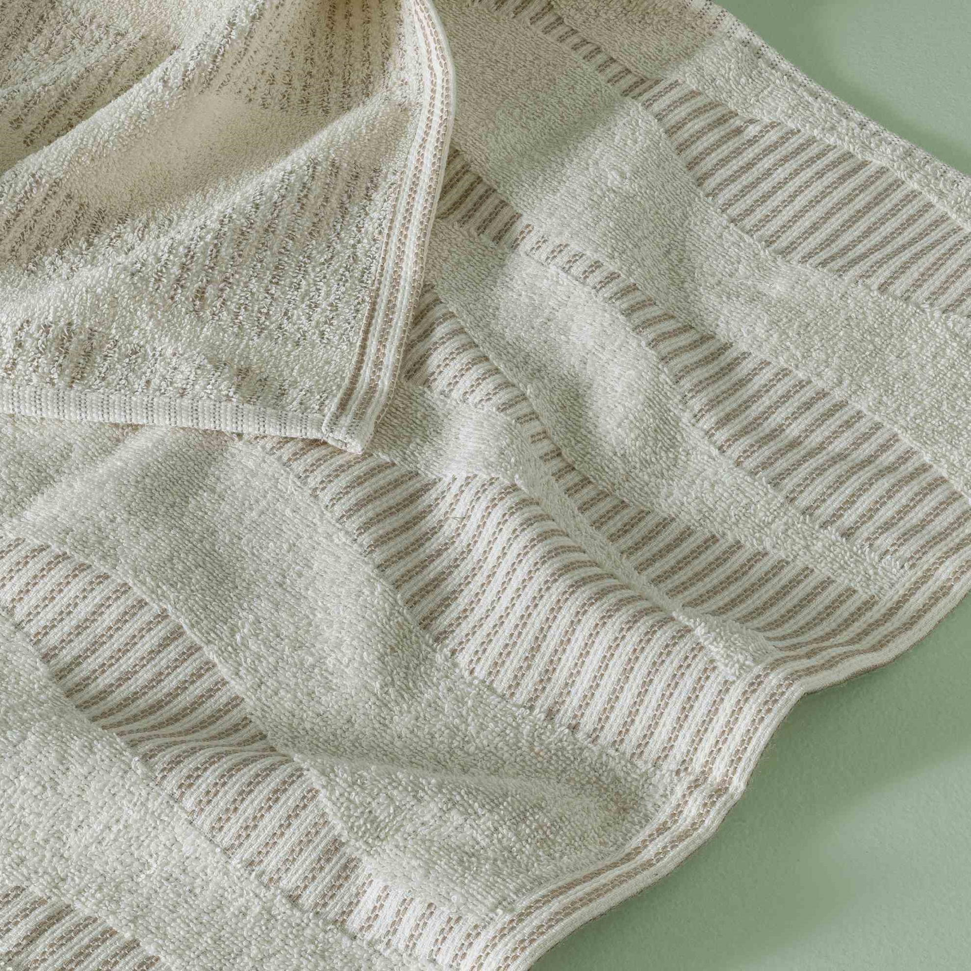 resm Taç Butik Patagonya Pamuk Banyo Havlusu Ekru 70x140