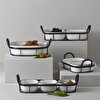 resm Linens Arlina Porselen-Metal 38,5x12,5x10 cm Sunum Seti