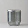resm Linens Smoky Cam-Metal Kapak 10x10x11 cm Saklama Kabı Füme