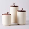 resm Linens Breath Akasya-Porselen 15 cm Kavanoz Ekru