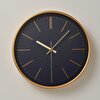 resm Linens Verona 29,5 cm Duvar Saati Lacivert-Gold