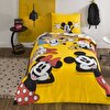 resm Taç Lisanslı Disney Mickey & Friends Tek Kişilik Pamuk Nevresim Takımı