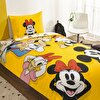 resm Taç Lisanslı Disney Mickey & Friends Tek Kişilik Pamuk Nevresim Takımı