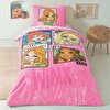 resm Taç Lisanslı Winx Girls Club Pamuk Tek Kişilik Nevresim Takımı