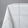 resm Linens Stich 150x250 cm Masa Örtüsü Beyaz Gold
