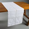 resm Linens Stich 50x170 cm Runner Beyaz Gold